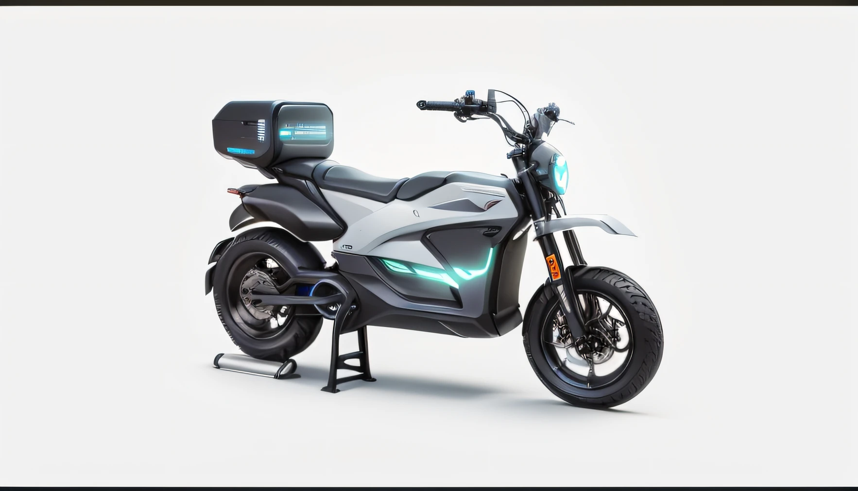 Electric motorcycle,modern day,cyber punk perssonage --auto