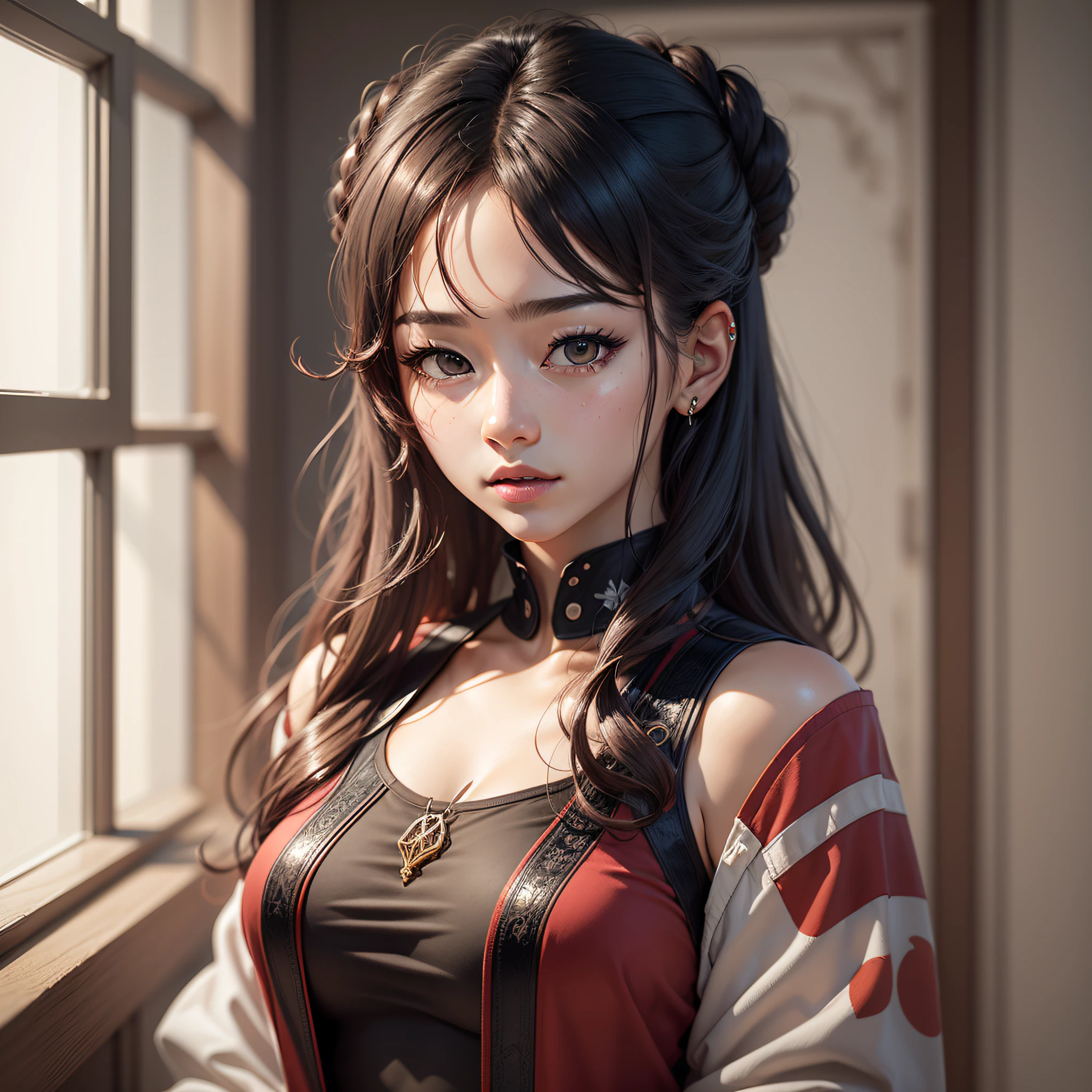 (extremely detailed CG unity 8k wallpaper), the most beautiful artwork in the world, 1girl, upper body,kpop idol, jisoo,