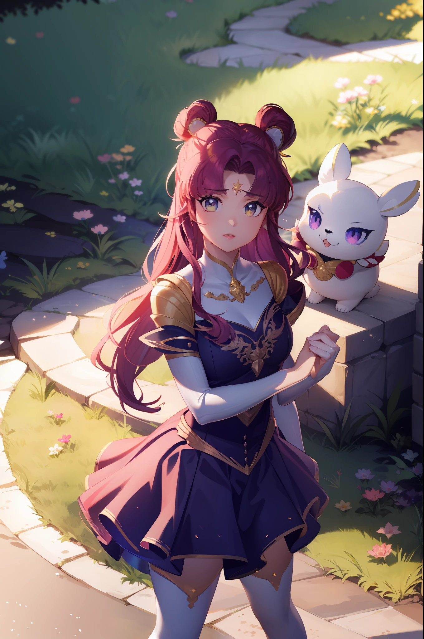 Anime - Menina estilo em um vestido roxo com um gato branco, Wlop e Sakimichan, Artgerm extremamente detalhado, ! arte dos sonhos, portrait knights of zodiac girl, feito com anime painter studio, fanart requintada altamente detalhada, Nixeu e Sakimichan, gama murata e artgerm, Ilya Kuvshinov e Artgerm