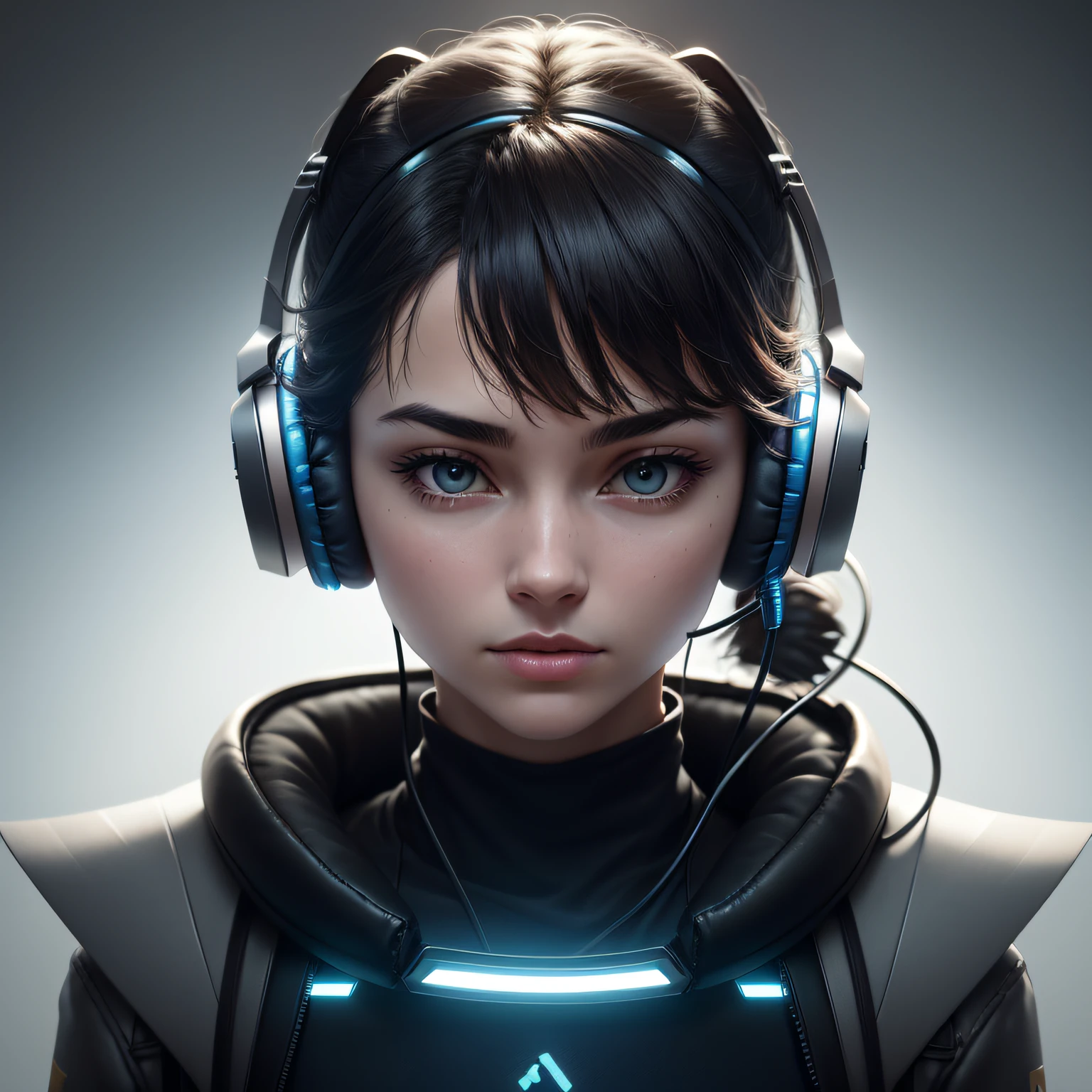 Product design，industrial design，Headphone design，photorealestic，Earphone，k hd，sense of science and technology，Pure headphones，Light effect，Futuristic，product --auto