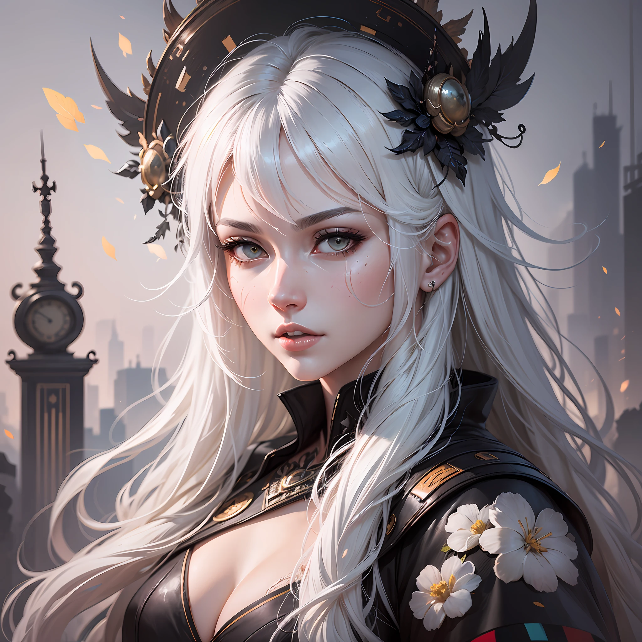a close up of a woman with white hair and a white mask, beautiful character painting, guweiz, artwork in the style of guweiz, white haired deity, by Yang J, epic exquisite character art, stunning character art, by Fan Qi, by Wuzhun Shifan, guweiz on pixiv artstation --auto --s2