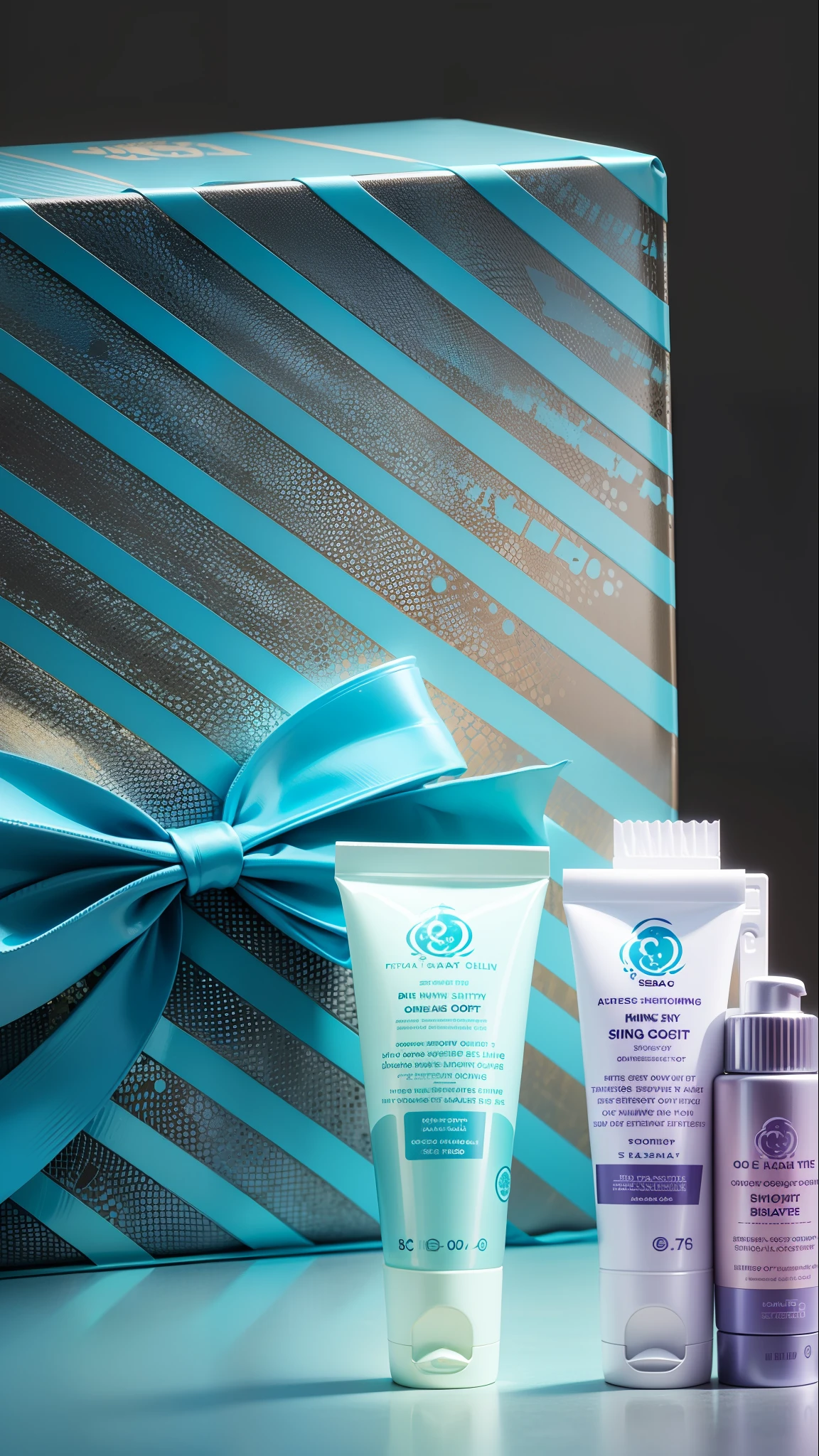 [Big Day] Sea Blue Mystery Repair Anti-Aging Set Firming Hydrating Skin Care Product Gift Box --auto --s2