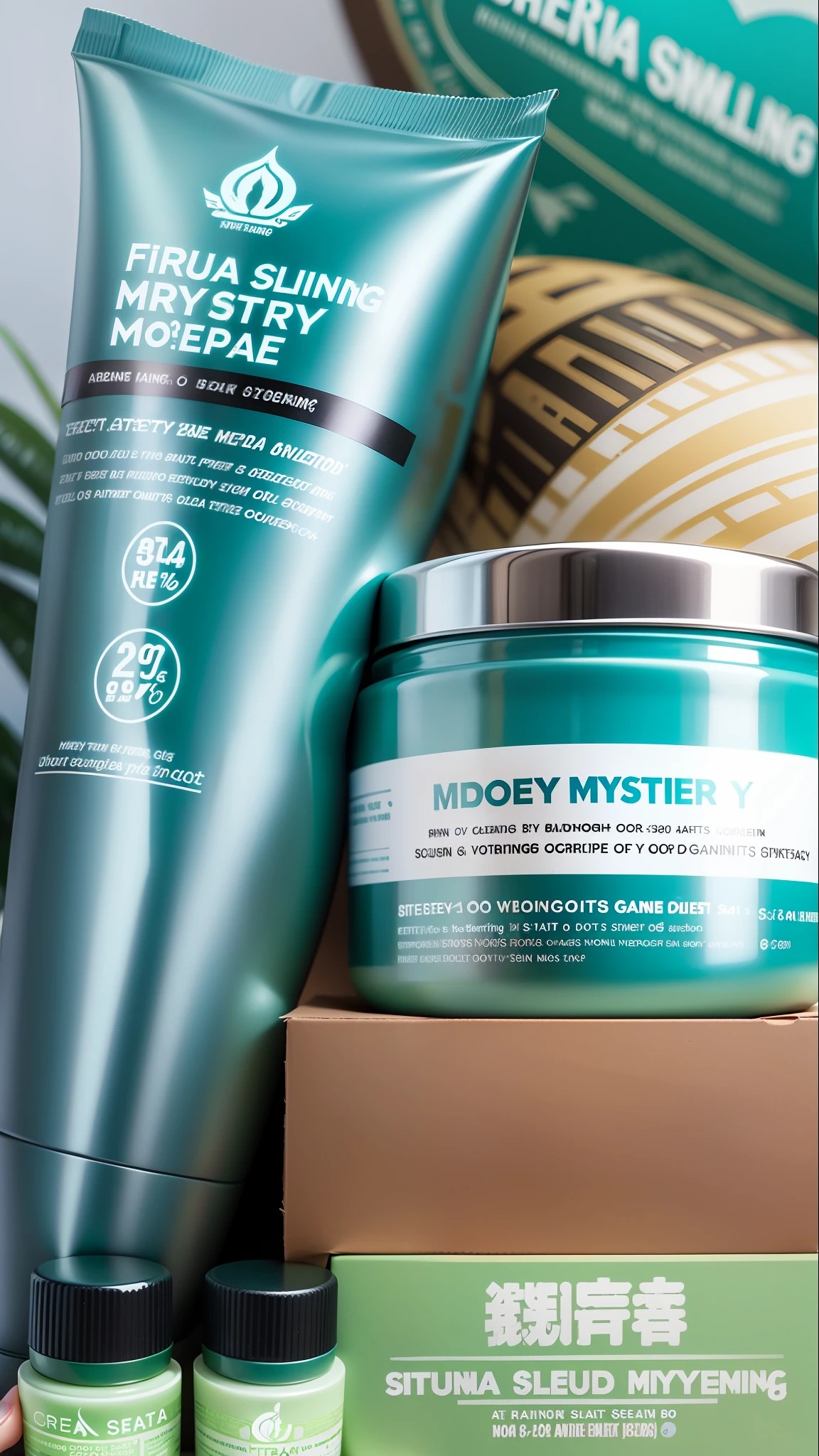 [Big Day] Sea Blue Mystery Repair Anti-Aging Set Firming Hydrating Skin Care Product Gift Box --auto --s2