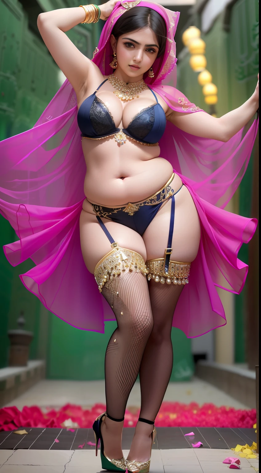 perfect face beautiful (arab:1.5) doctor in lace bra and saree wlop perfect full HDR body exposed midriff highleg (flat chest) curvy indian (armpits:1.4) bellydancer 8k chubby high res knees ankles , (plump:1.2) , cleavage (shiny skin:1.2) (full body shot:1.5) (high heels:1.5) lace bra thong (karbala:1.7)