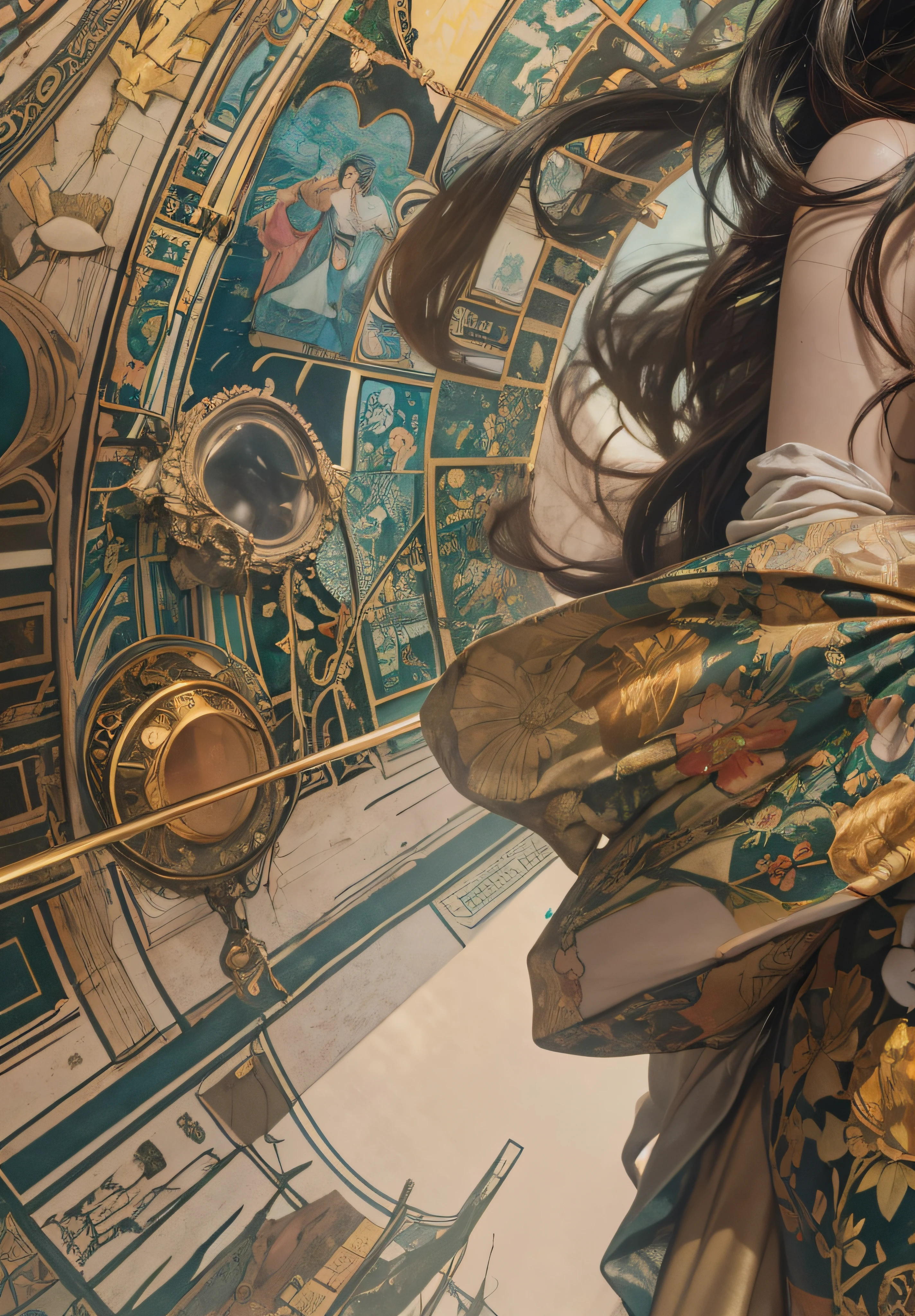 (realisticlying:1.4),offcial art,Unity 8k壁纸,ultra - detailed,aestheticly pleasing,tmasterpiece,best qualtiy,
(Organic,geomerty,and harmonious,kaleidoscope),Urban jungle,mythological creatures,Out of this world,transcendent realms,Peace of mind,nature's embrace,Magnetic temptation,Dark and mysterious,a cubist perspective,Rich textures,in an art nouveau style,author:An Alphonse Mucha's,jenny saville,hikari shimoda,Ai Weiwei,Banksy,by Gustav Klimt,egon schiele,Yayoi Kusama,roy lichtenstein,julie mehretu,Immersive,A game of light and darkness,
(NSFW:0.9),
(Dark deep shadows,low tune),
1girll,独奏,
Dutch angle, Wide shot, From above, Lens flare, Sony FE GM, vanishing point, f/4.0,Blood