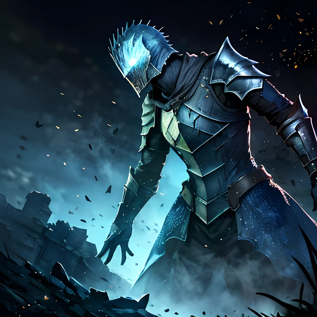 Artorias de Dark souls de fosse em um anime