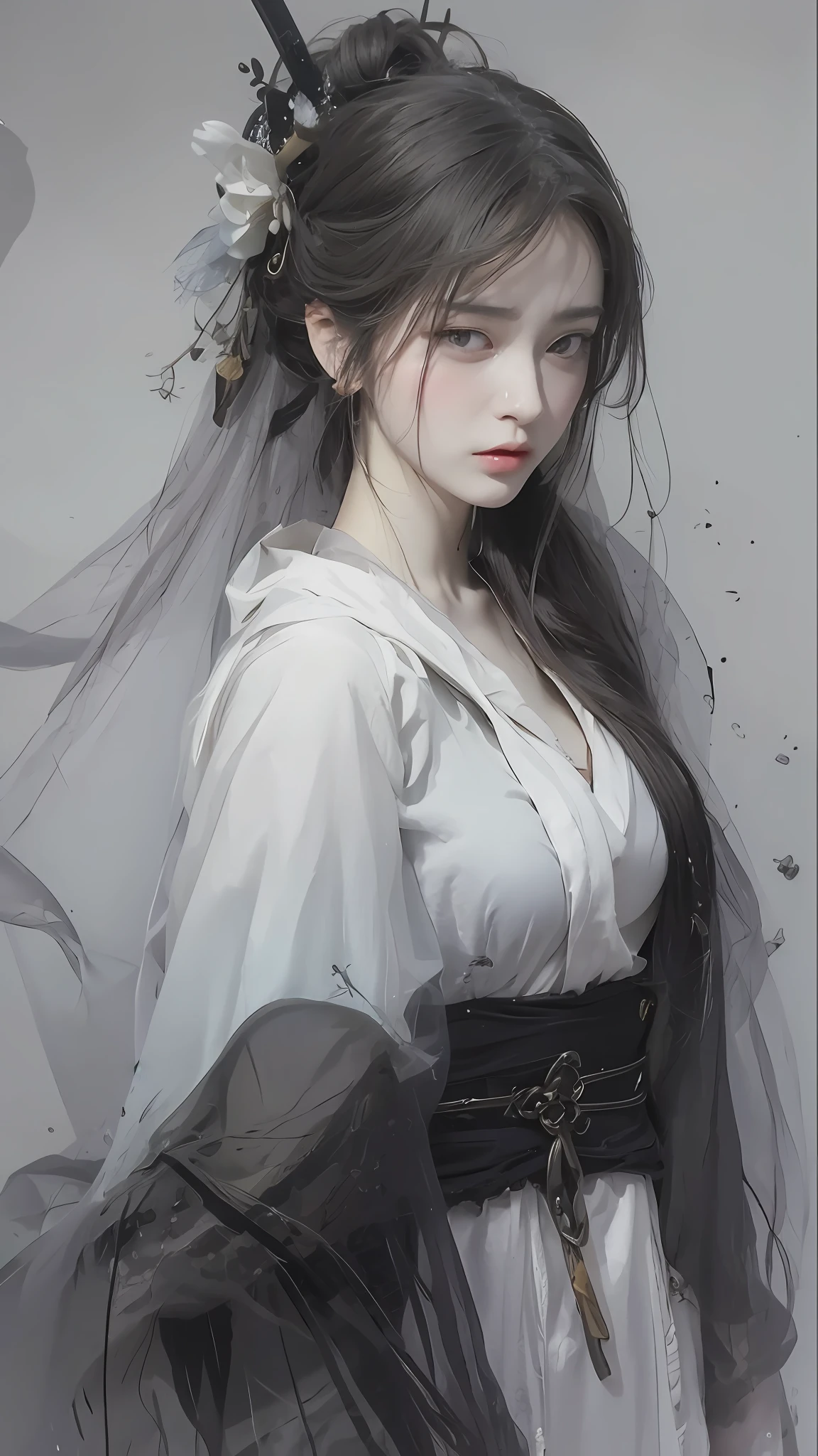 huge tit:1.2 Highly detailed face and skin texture, A detailed eye, 二重まぶた