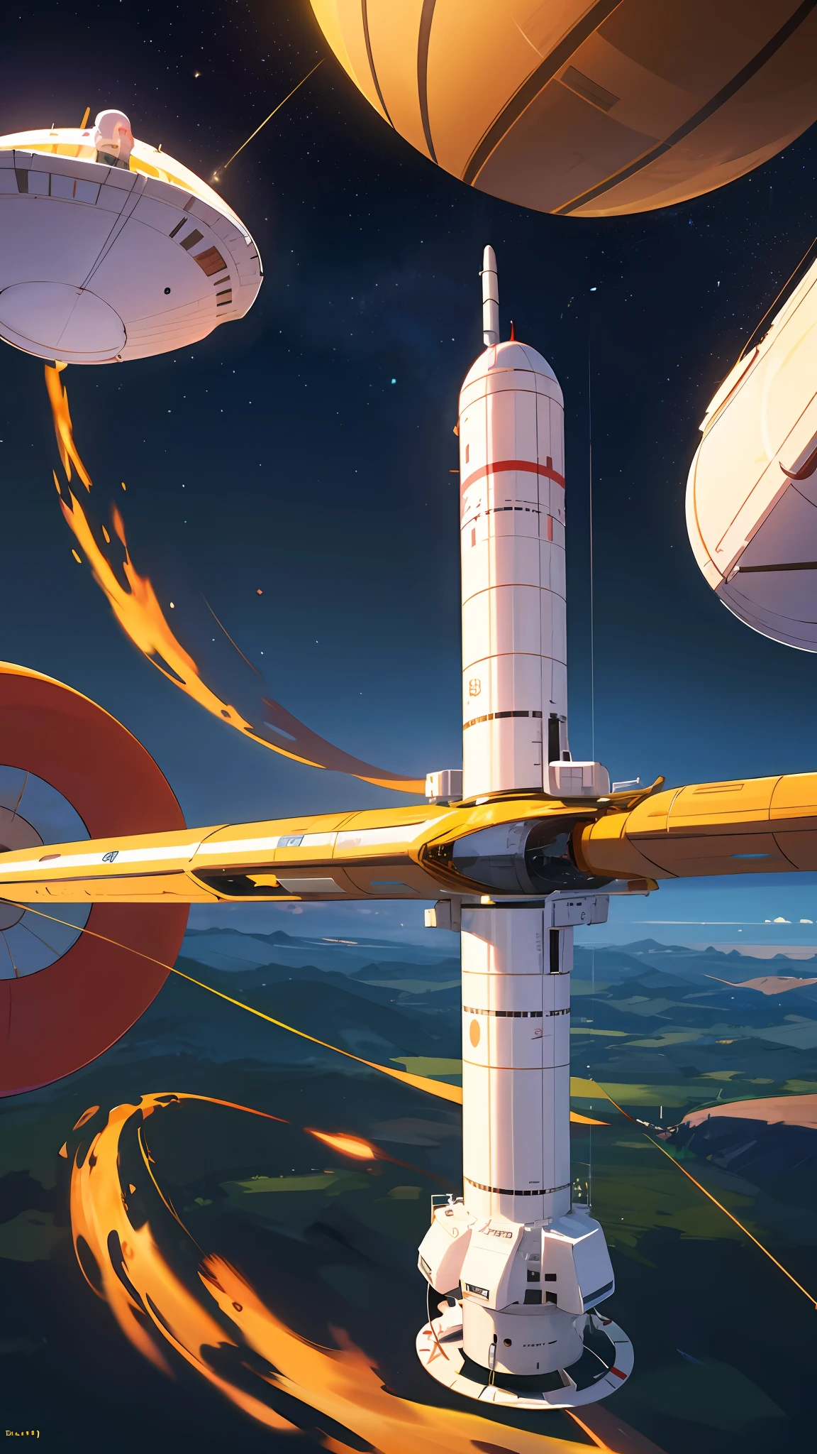 Cylindrical spacecraft with a diameter of 1000 km