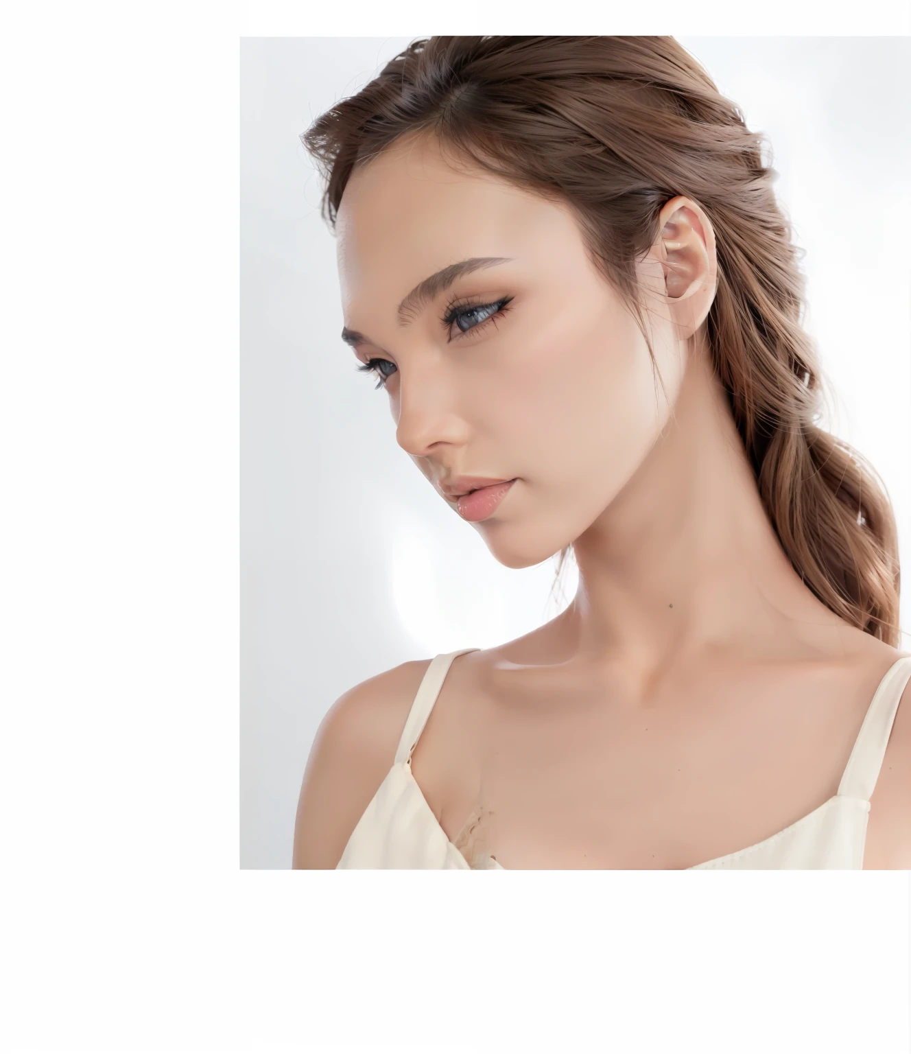 Mannequin,Hand detail,Surreal facial details,White race,white backgrounid,Beutiful women,
