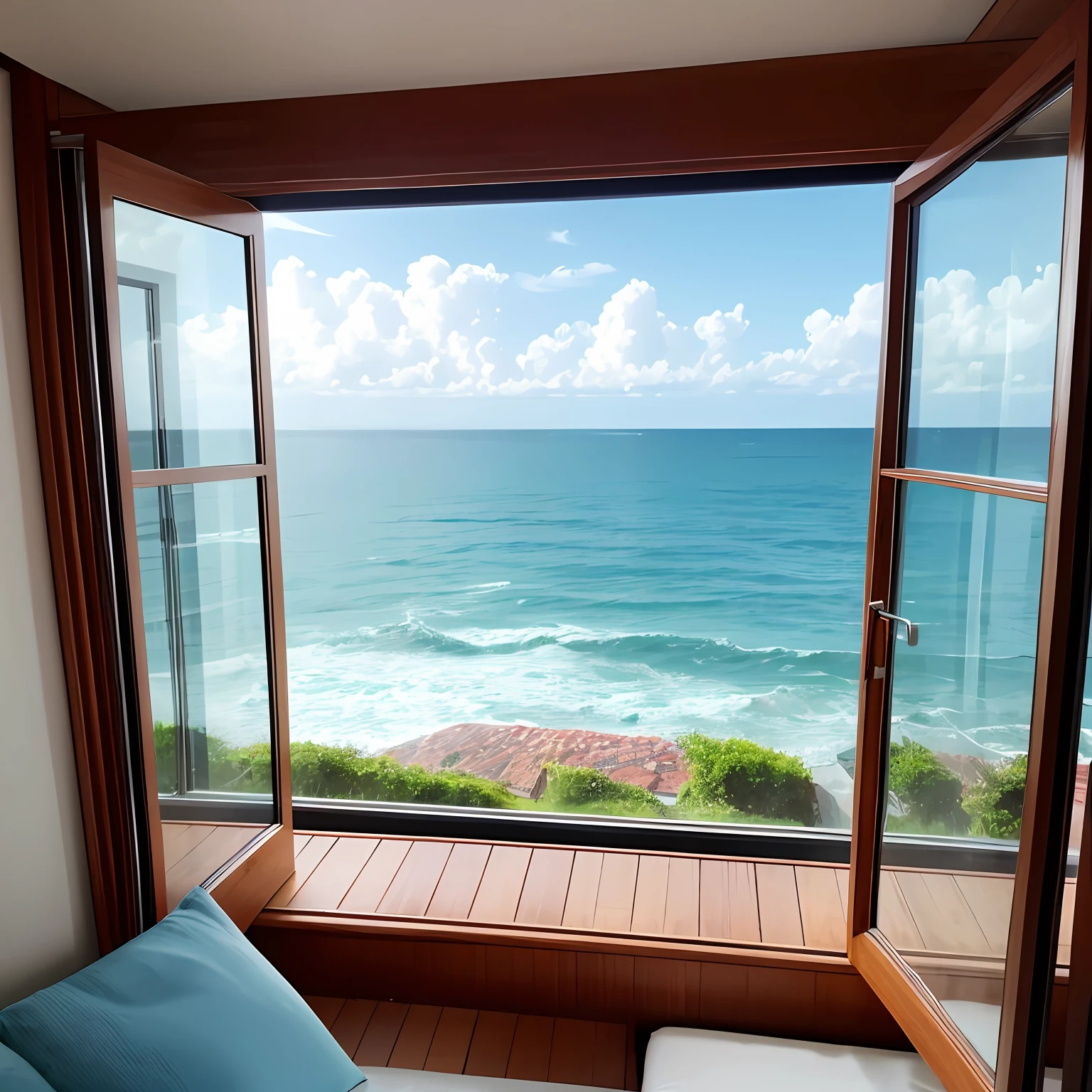 The sea outside the window --auto