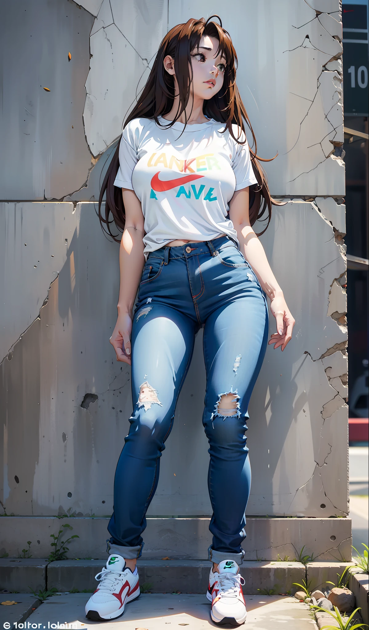 Naru Narusegawa, muito sensual, com roupas de funkeira, brasileira, na cidade do rio de janeiro, Brasil, dancing funk, rebolando, bunda grande, pernas grossas, usando um short jeans extremamente curto, usando uma mini blusa, umbigo com pirsing, sneakers Nike, cabelo comprido, Speaker behind, corpo inteiro, muito realista, extremamente sexy, 8k, 8k extremamente detalhado), (um extremamente delicado e bonito), (obra-prima), (melhor qualidade: 1.0), (ultra highres:1.0)