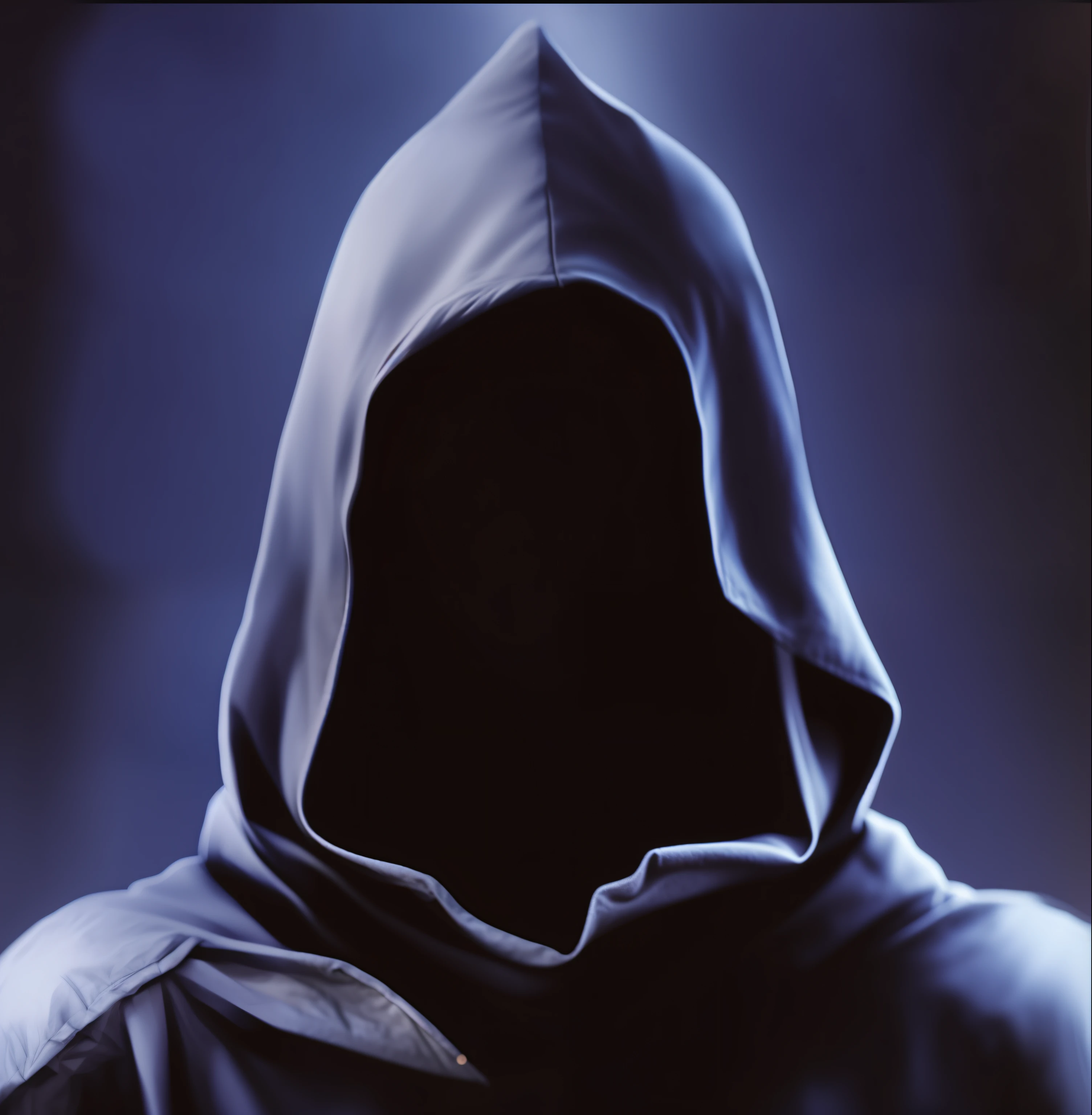 Arad masked man in dark hoodie, shrouded figure, dark cloaked figure, surreal hooded figure, shrouded figure, twisted god with no face, symmetrical cloaked figure face, hooded cloaked sith lord, obscured hooded person walking, Masked puppet in the distance, shrouded figure, mystical figure, Cloaked