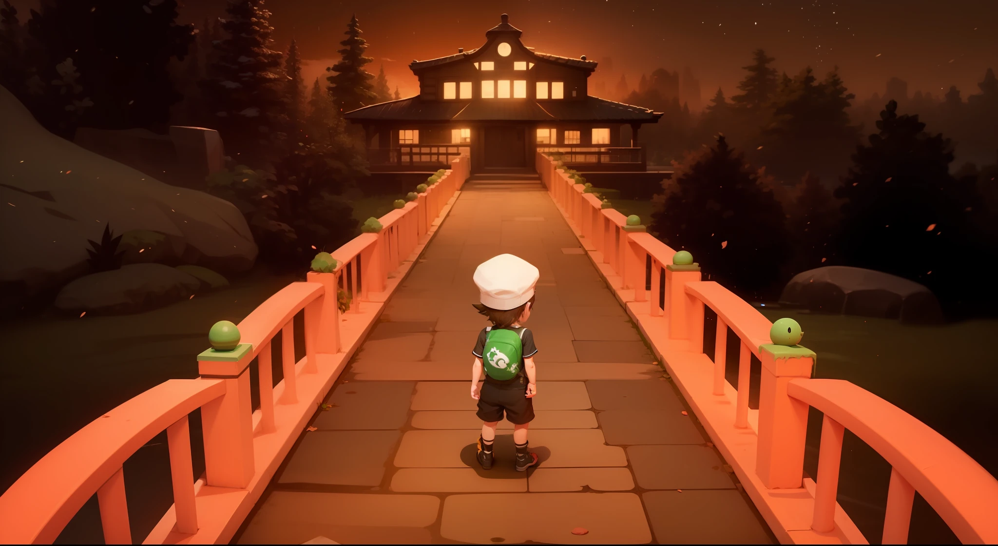 Recreate the setting together with the Brendan Character from Pokemon Emerald.