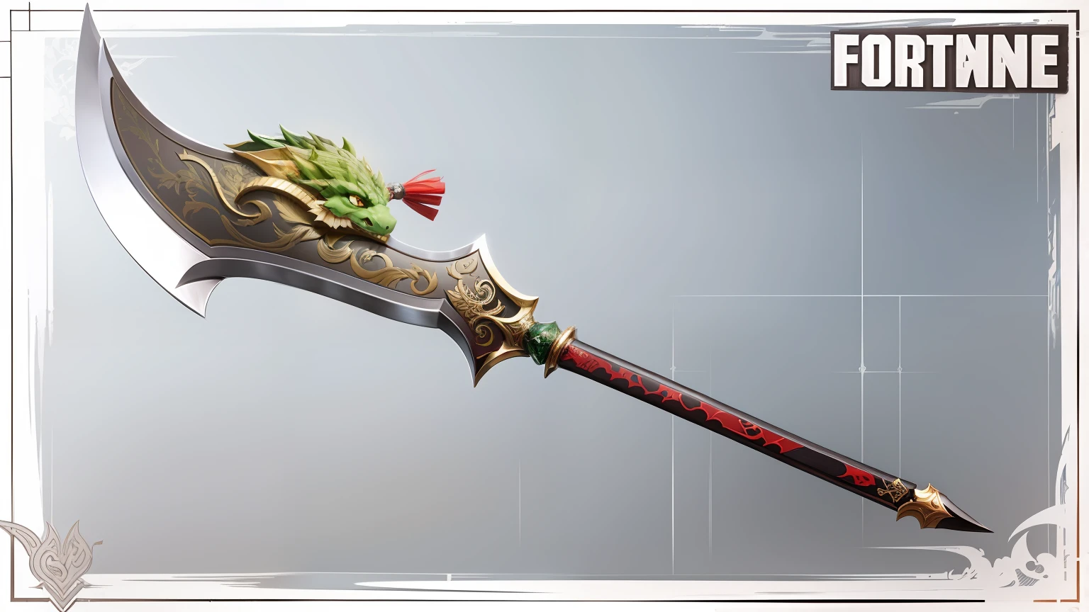 In the Romance of the Three Kingdoms, the Green Dragon Moon Knife,arma,tmasterpiece,最好质量,Highest high resolution --auto
