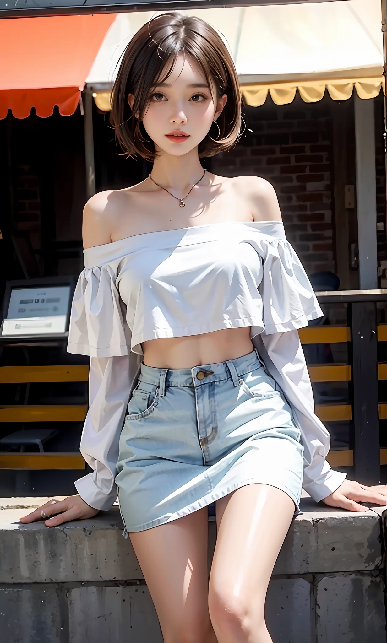 white off-shoulder tops