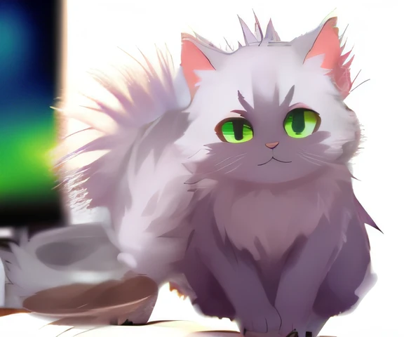 White background