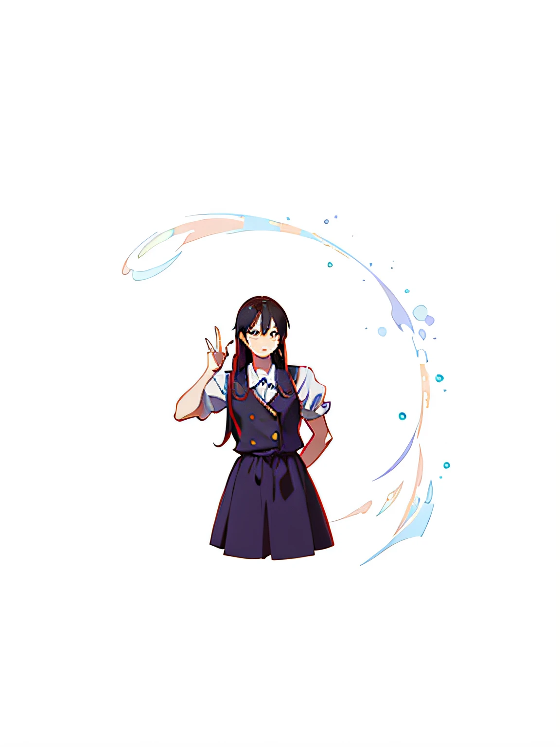 Plain sky blue background,cartoonish style,2D画