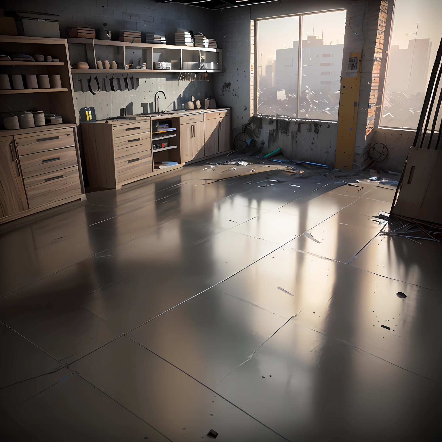 Realistic electronics shelves