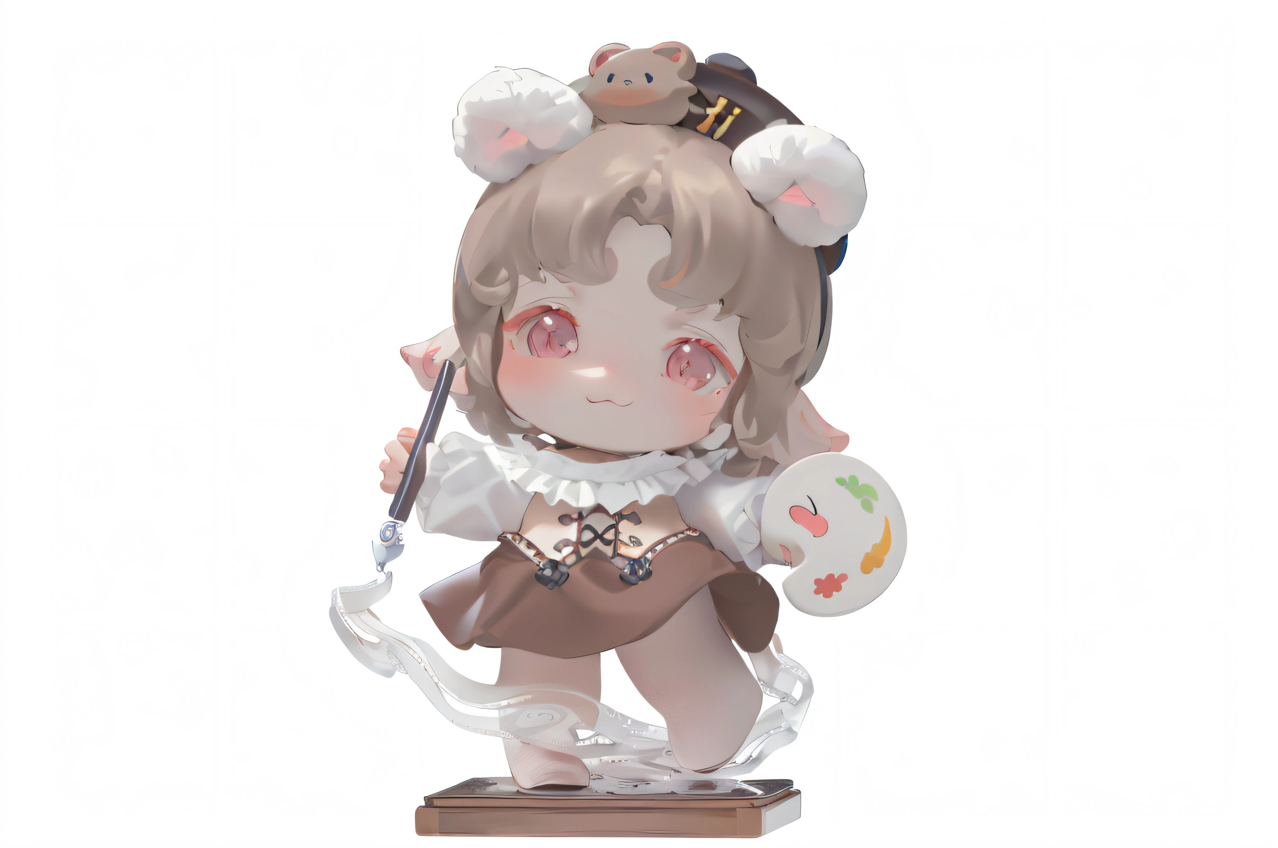 Lori huge breasts cleavage  , cute character, , spoon pear slim loli figure,lalafell, small loli girl, 2D，Two-dimensional，anime big breast，Celluloid，k hd，8K，Marine style，