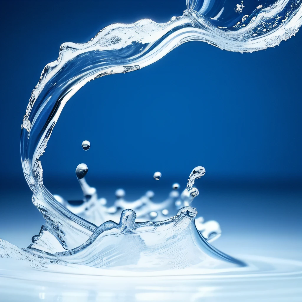 Toothbrush made of water,Around the bubbles