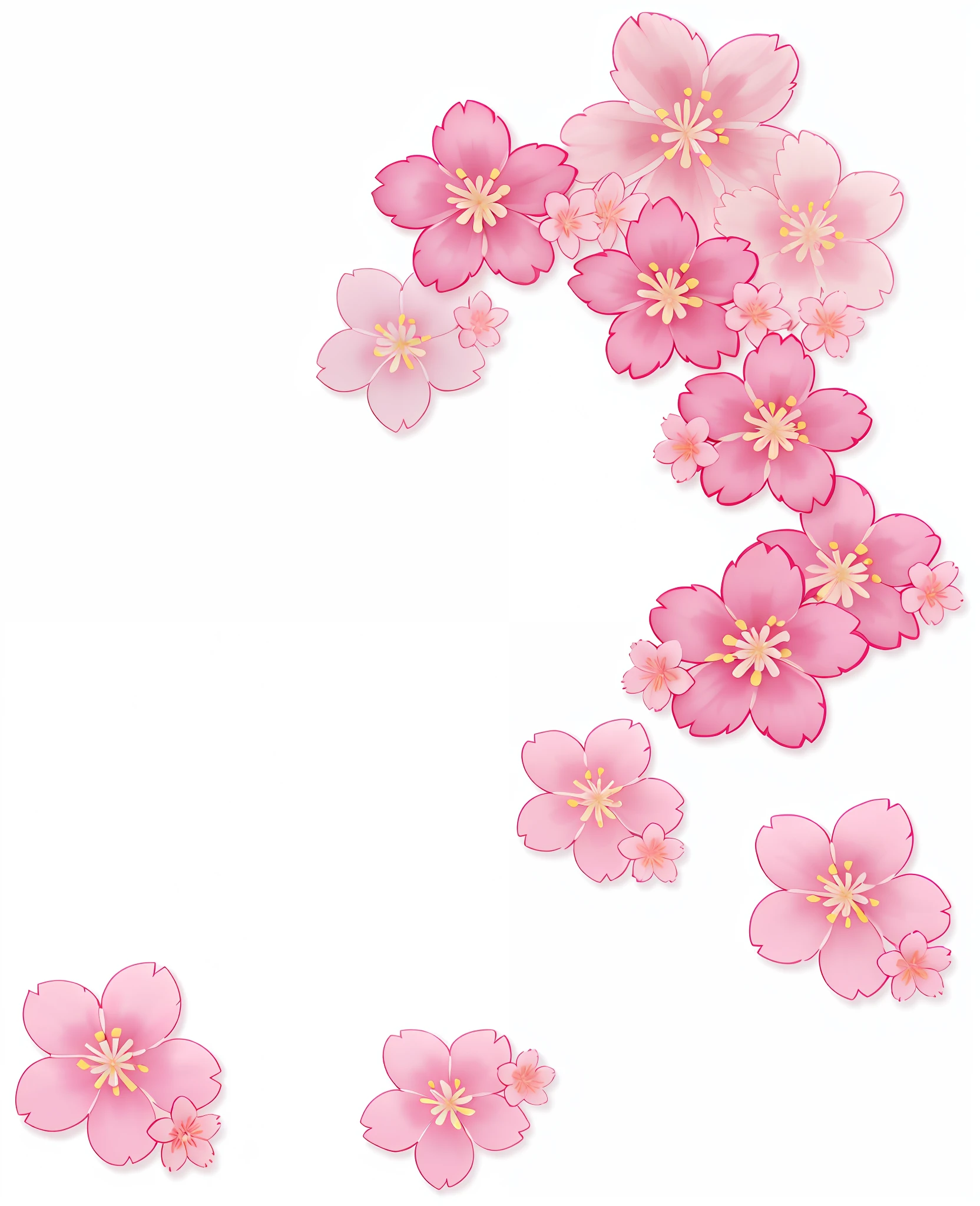 Pink cherry blossoms, Sakura flower, sakura blooming on background, Cherry blossoms and cherry blossoms, Flowing, sakurabackground, cherry blossoms falling,littered,afloat