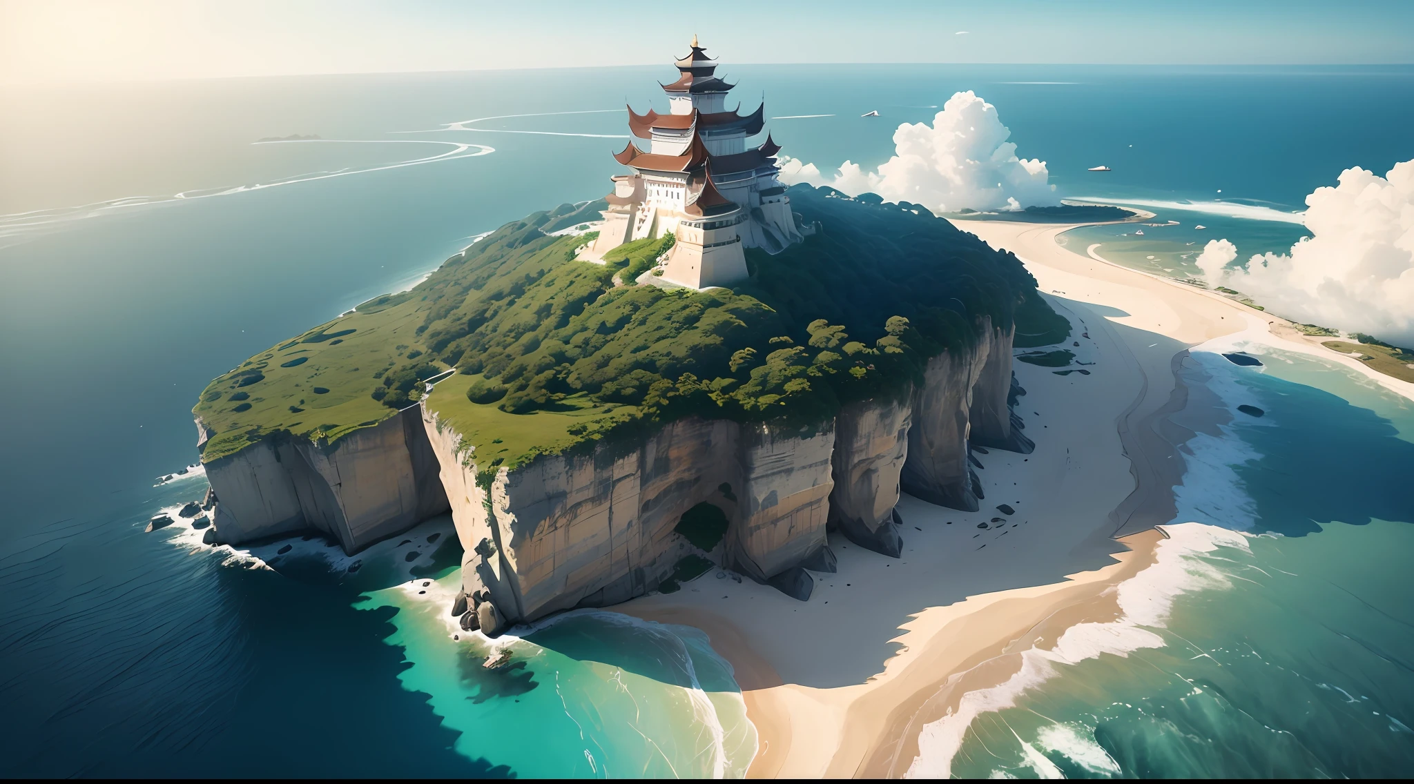 ((obra-prima)), (((melhor qualidade))), ((ultra-detalhado)), (Awesome: 1.1), ((papel de parede extremamente detalhado da unidade CG 8k)), (8k, Foto RAW, melhor qualidade, obra-prima: 1.2), (realista, Foto realista: 1.4), (fotorrealismo: 1.4), NVIDIA RTX Ray Tracing, ilhas flutuantes, cidades chinesas antigas flutuantes, ((cidades antigas chinesas em ilhas flutuantes com grandes pagodas)), fantasia chinesa, mundo do cultivo, Multiple floating islands with ancient Chinese villages, pagodas antigas, (rios, lagos e cachoeiras, escorrem em quedas das ilhas), Great blue and red Chinese dragons fly around the great floating islands, leve neblina envolve as ilhas, montanhas nas ilhas tem picos nevados, lindo, natureza, Sky and Ground, vento forte, varrido pelo vento, nuvem linear, tiro de luz da nuvem, sky sky sky, realistic clouds high in the skies, mitologia chinesa, mundo do kung fu antigo, seitas de artes marciais, floresta exuberante abaixo das ilhas com vida selvagem e fauna da selva, foto premiada, BLN-L24, exposure, alto contraste, low saturation, high saturation 8k 3D, lente F 2.8, aerial view, cinematic lighthing. --auto