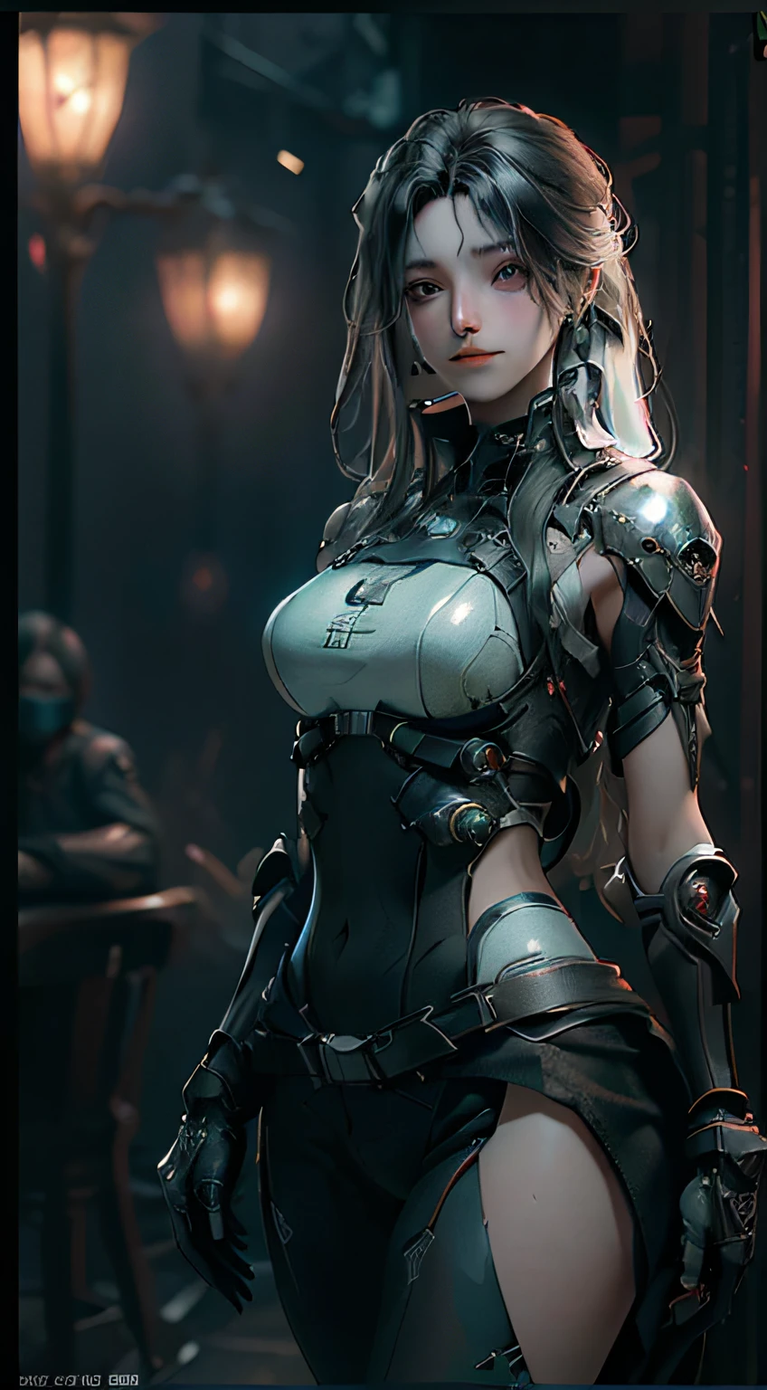 ((Best quality)), ((masterpiece)), (detailed:1.4), 3D, an image of a beautiful cyberpunk female,HDR (High Dynamic Range),Ray Tracing,NVIDIA RTX,Super-Resolution,Unreal 5,Subsurface scattering,PBR Texturing,Post-processing,Anisotropic Filtering,Depth-of-field,Maximum clarity and sharpness,Multi-layered textures,Albedo and Specular maps,Surface shading,Accurate simulation of light-material interaction,Perfect proportions,Octane Render,Two-tone lighting,Wide aperture,Low ISO,White balance,Rule of thirds,8K RAW,