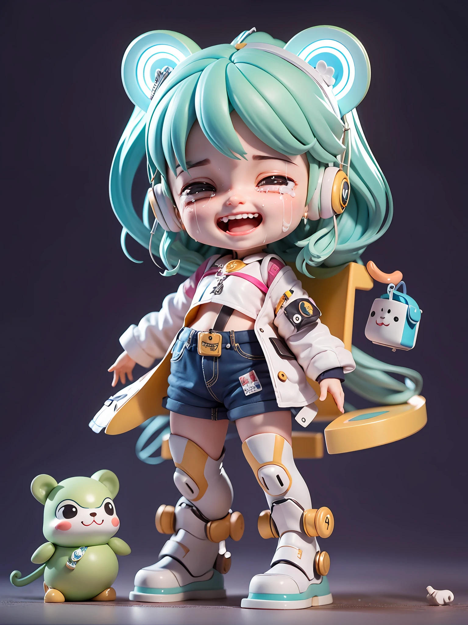 Cute face,Laughing and crying expression
