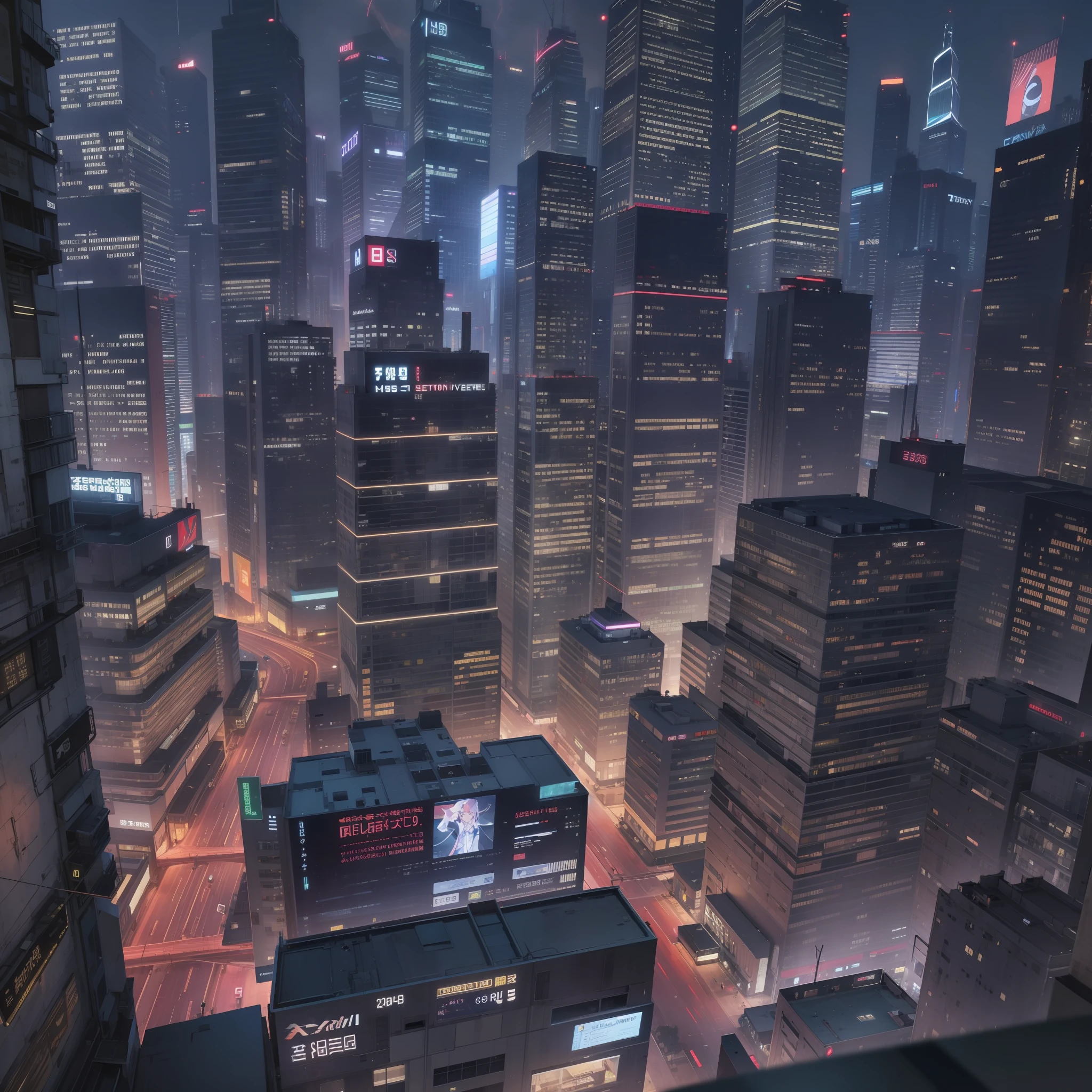 cyber punk perssonage, Hong Kong, panoramic view of a city, Buildings, Modern age city, sports cars,subways,air corridor,palmeiras,LED display,Large display,Pedestrians, Ray traching, Authentic texture, photore, Fuji colors, reflective light, Cinematic lighting, 135mm, Sony FE, hyper HD, Masterpiece, High details, Best quality, A high resolution, 8K