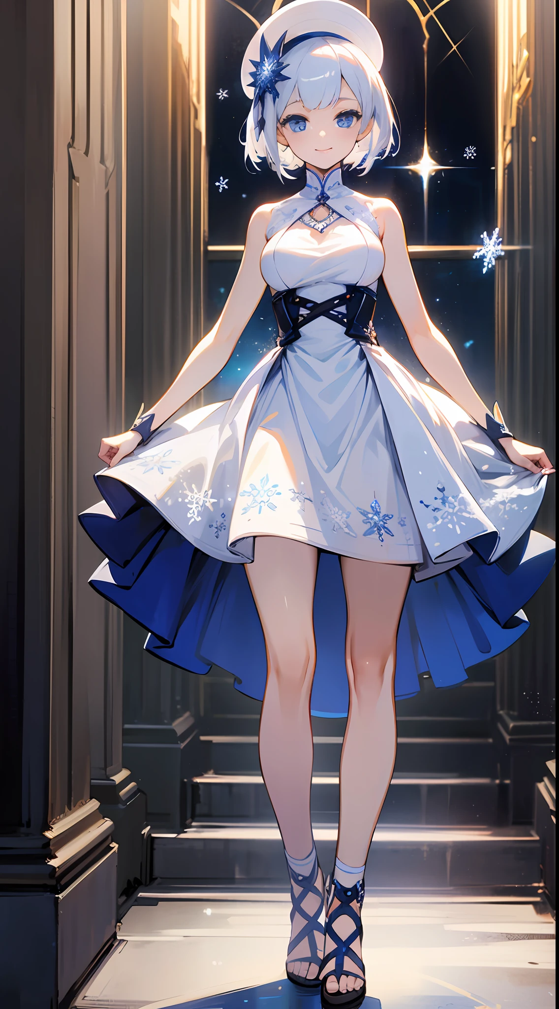 anime dresses short Reference - Dress Anime Brown Hair Girl Short