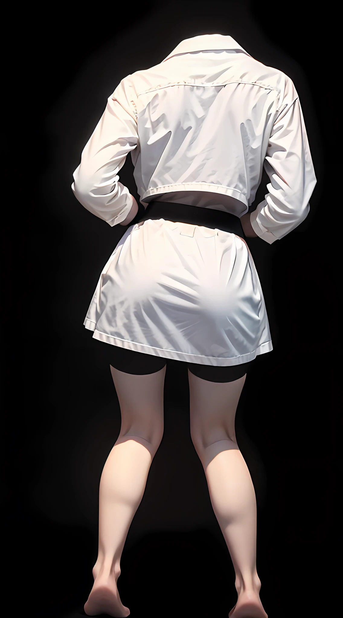 ultra high res, (photorealistic:1.4), raw photo,16K, [(black background:1.5)::0.8], [white clothes|black clothes], (ass focus:1.5), dynamic angle,1girl, solo, (((masterpiece))), (((best quality))), ((ultra-detailed)), (illustration), (detailed light),((an extremely delicate and beautiful)),dramatic_shadow,ray_tracing,reflection, 4K,8K,16K,32K, Fine Skin detail, Skin indentation , colorful skin, (Huge Boobs:1.5), small waist,Collarbone, eyelashes, retina,