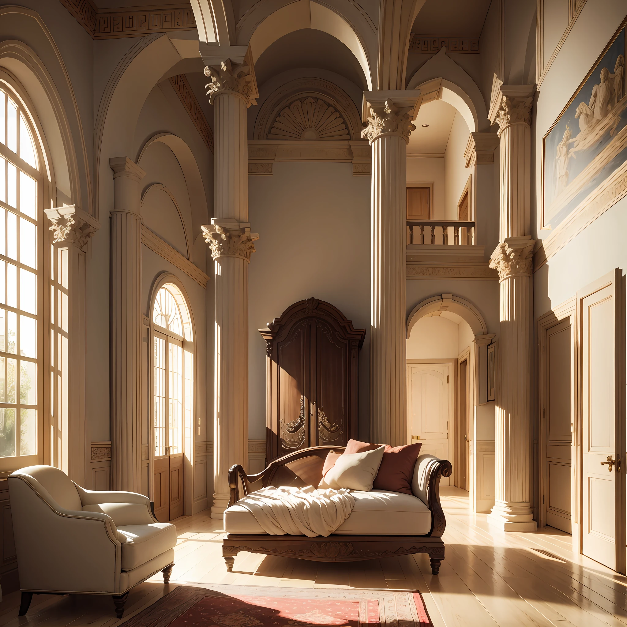 Ancient Greek style,Home,fitment,liveroom,Interior design,