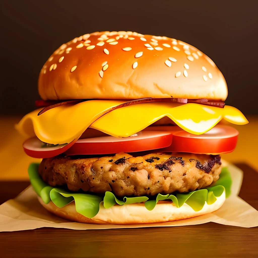A hamburger