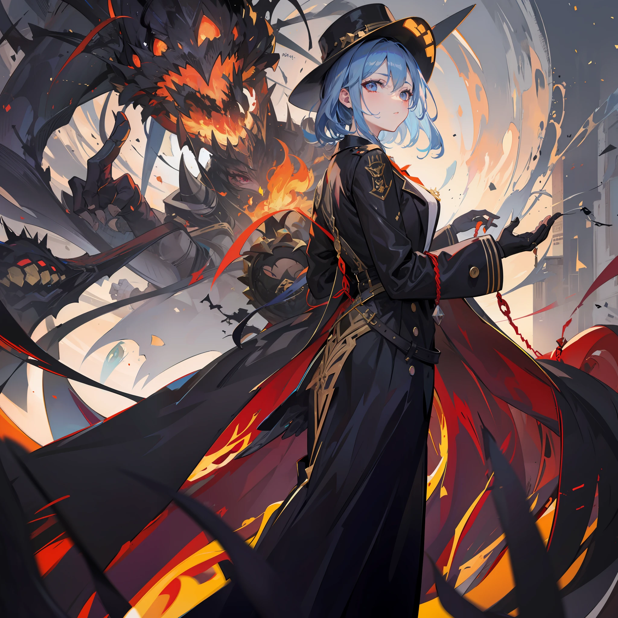 The body of the demon and the lines on the body,Spikes on fire