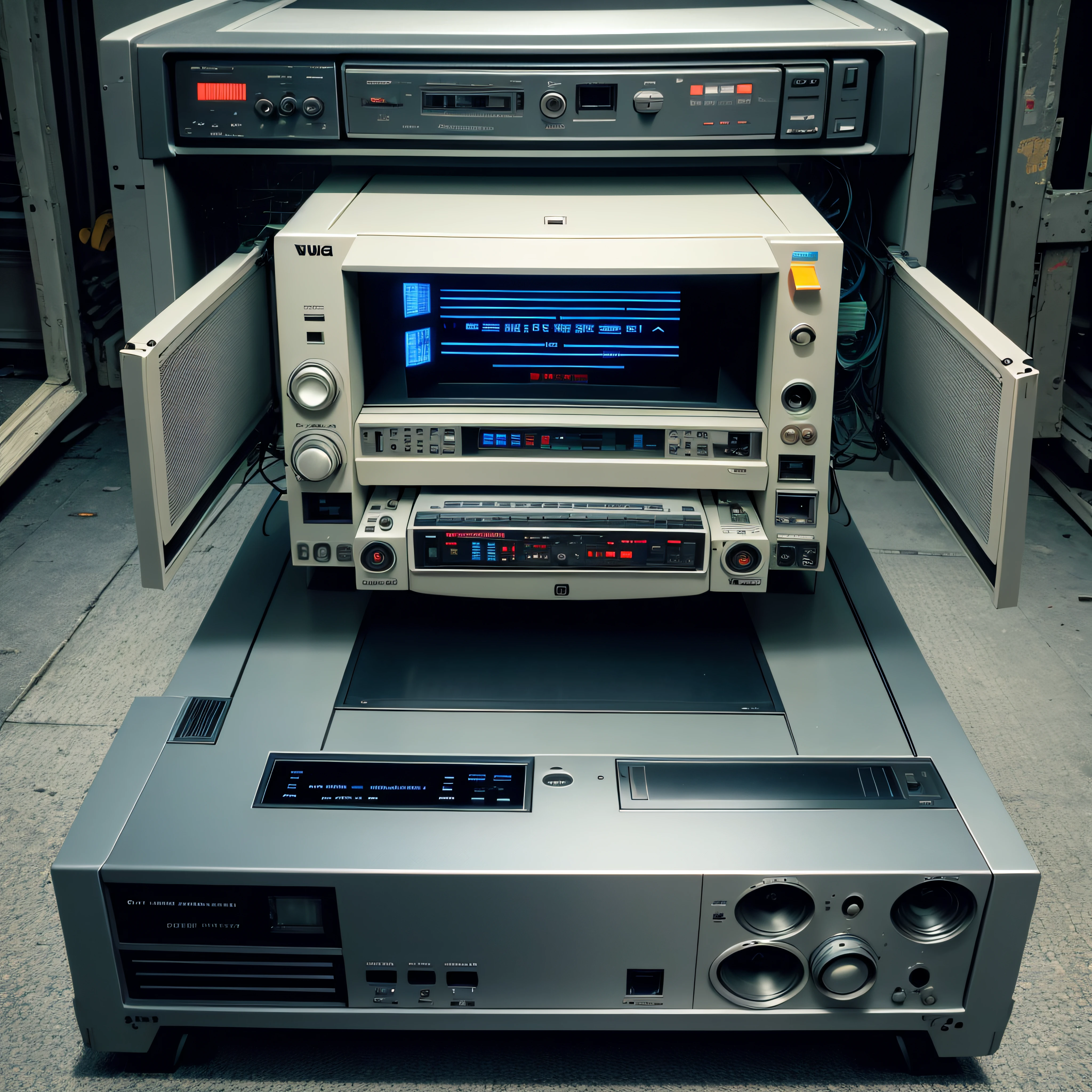 Analog panel、analogue、VHS,CD,MD、DVD、recorder。player、Recycler、Frontal angle of view、Front Panel、Rack Case、Rack Mount --auto