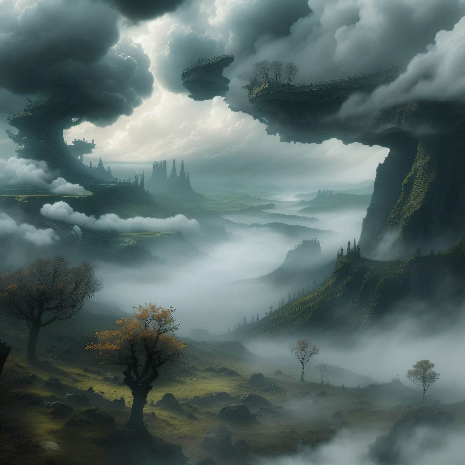 empire,Northern part of the continent,Cloud-covered empire,Beautiful and dangerous:Swamp gas in the Mist of Empire is everywhere,The terrain is eerie and desperate。