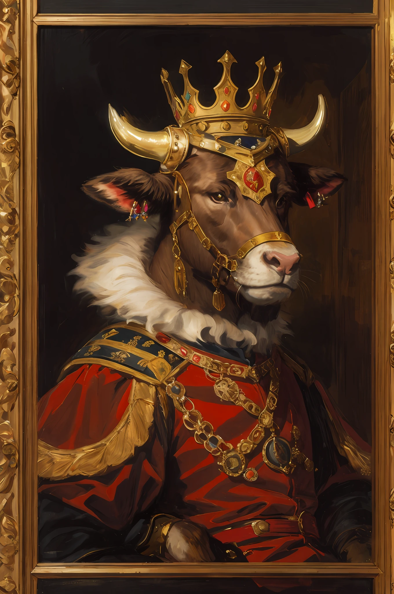 Diamond-encrusted horns,Cow ears