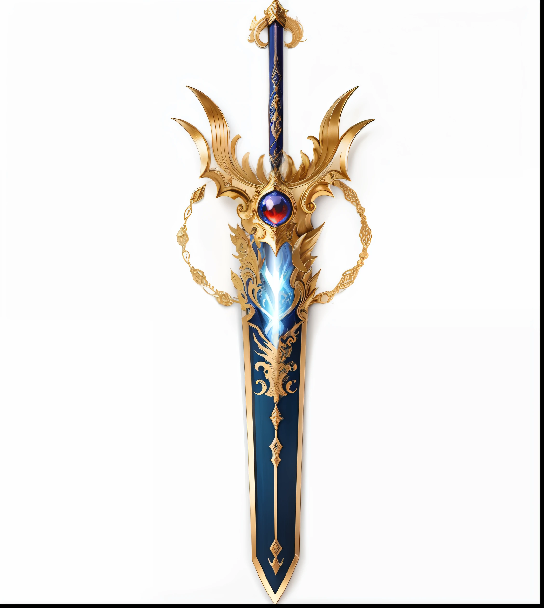 Show on the《Romance of the Three Kingdoms》curly, Blue Dragon Moon Saber，arma，tmasterpiece，最好质量，Highest high resolution --auto