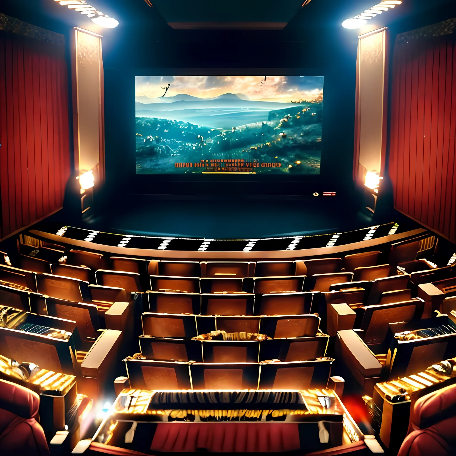 Highest quality, ultra high image quality, masterpiece, cinematography,(Movies:1.8), atmosphere, queuing, screening, film,advanced sense --auto
