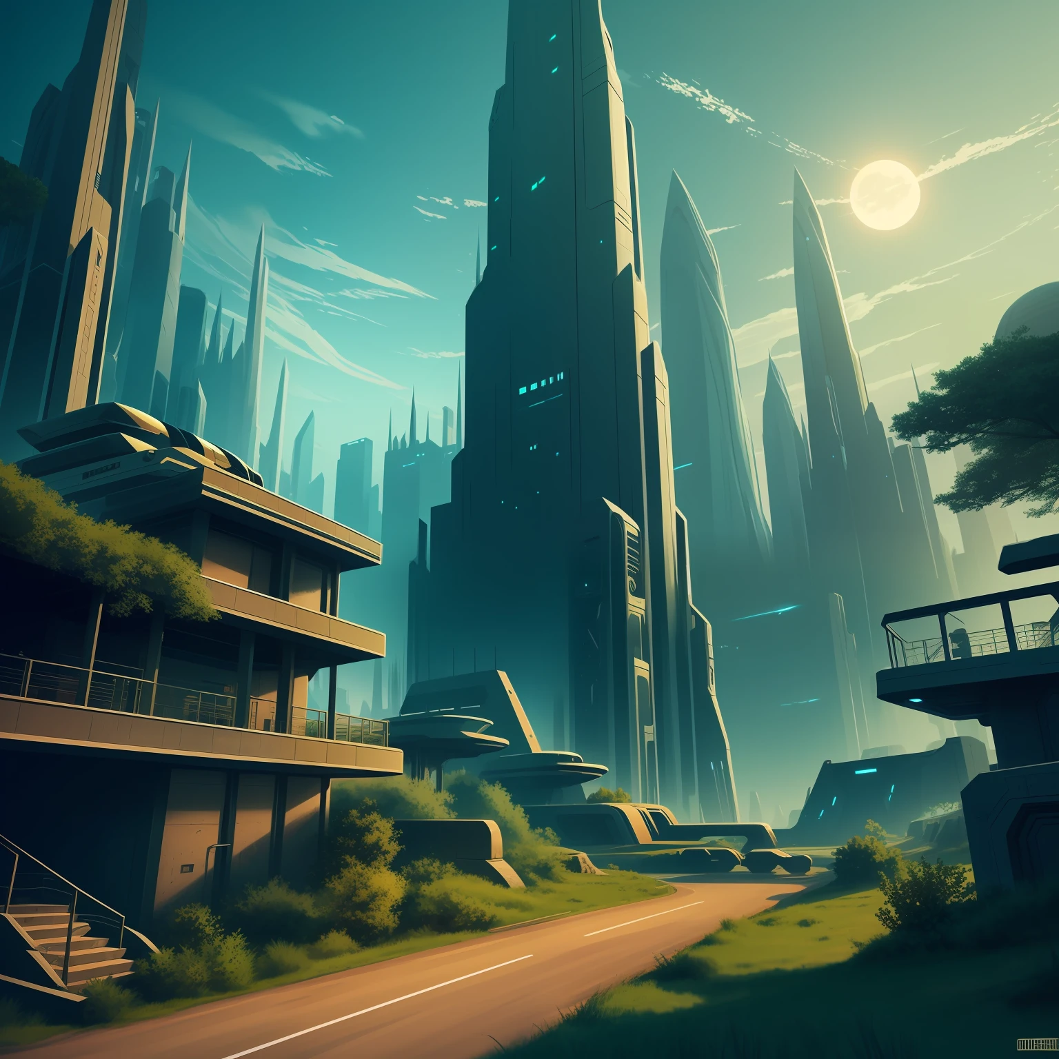 Sci Fi landscape --auto