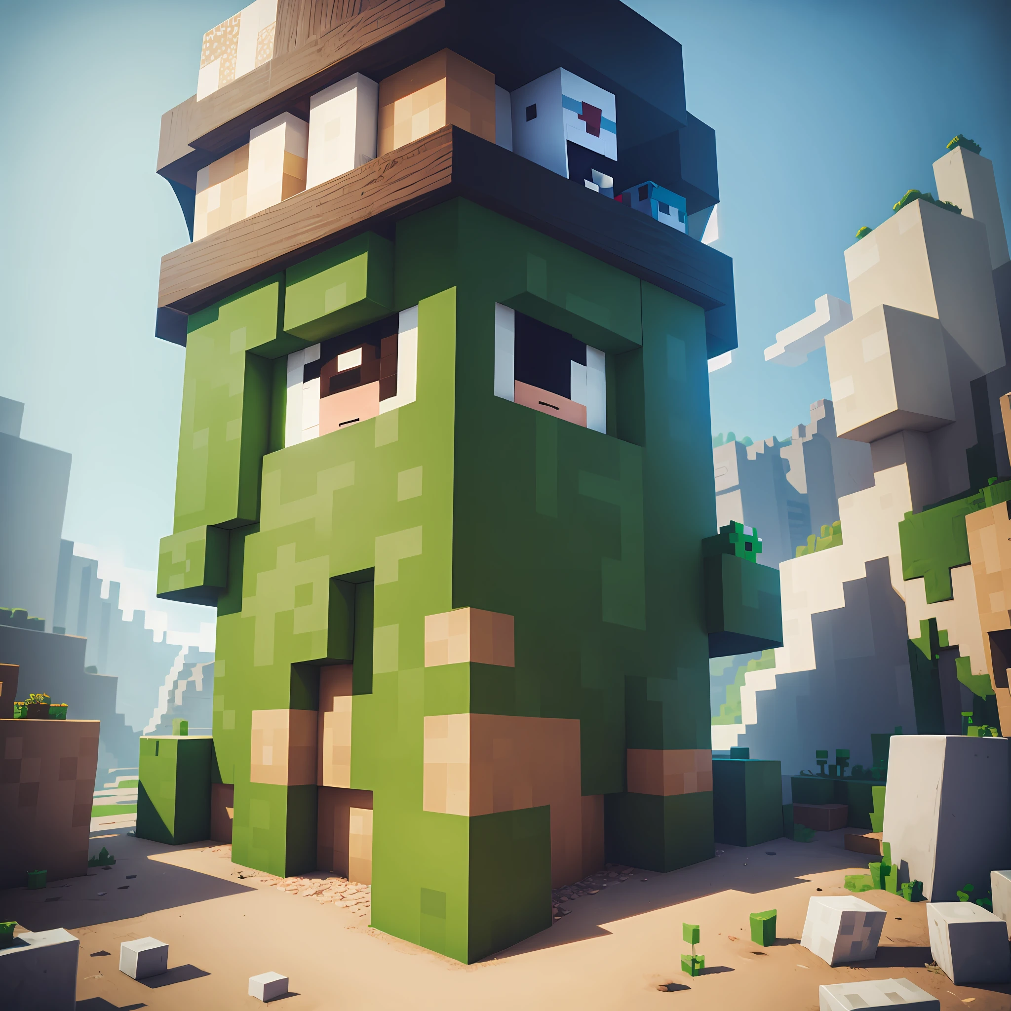 Minecraft avatar Chalet green