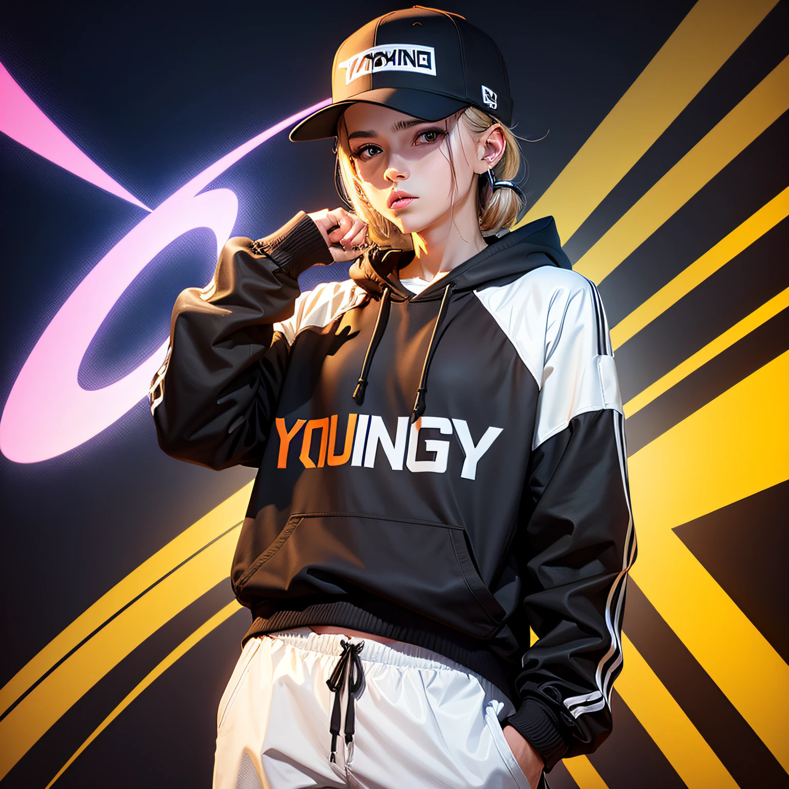 Generate a logo,The name is Young crew --auto