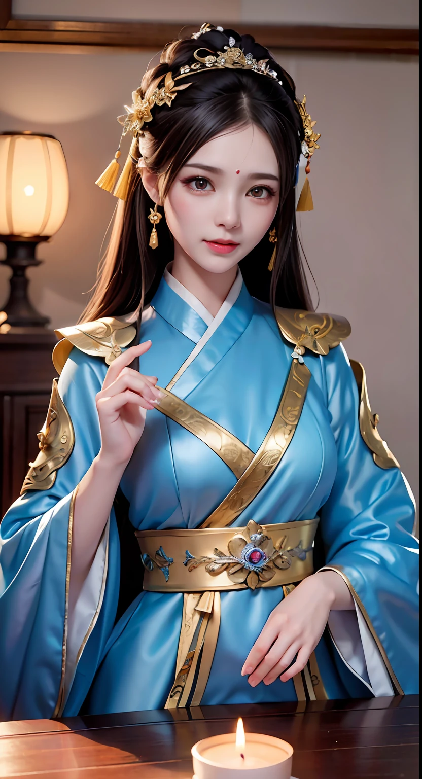 a character portrait,Chinese Ancient Times,Oriental women,,Tang Feng,Double happiness background,Matrimonial room,bridal chamber,Costume bride,Blue wedding dress,Blue Hanfu,Phoenix Guanxia,Hair coiled,Hair full of pearls,There are flowers between the eyebrows,Red candles,Candlelight illuminates the room,Best quality at best,Original,Very detailed masterpiece,Very detailed CG,Refined face,The hair is fine,Beautiful,atmospurate,Wide robe with large sleeves,Divinity,tmasterpiece,delicated face,ssmile,4k画质,teens girl,Hanfu,Black hair,hair-bun,hair adornments,jewelry,The face is delicate,blue clothes,Gold pattern,Phoenix Guanxia,Blue wedding dress,newlywed,jubilation,Fine fine skin,Soft light effects,Delicate and smooth hair,exquisite detailing,Eye highlights,Fair skin,Fine portrayal,Ultimate detail,Cinematic quality,Charming,being thin,adolable,slenderness,clever,is shy,Black eyes,inside in room,waxy candles,luz de velas,𝓡𝓸𝓶𝓪𝓷𝓽𝓲𝓬,Warm,(weeping:1.5),((((crying)))), (((tears))), tsurime, makeup, sad, depressed, sulking, sobbing, lonely, disappointed, crying, tearing up, tears, tears, tears, tears, Surrealism, ray tracing, UHD, high details, super detail, highres, 8k, high quality, high details, textured skin, ccurate, anatomically correct, best quality, highres, high quality, textured skin, high details, anatomically correct, super detail, anatomically correct, anatomically correct