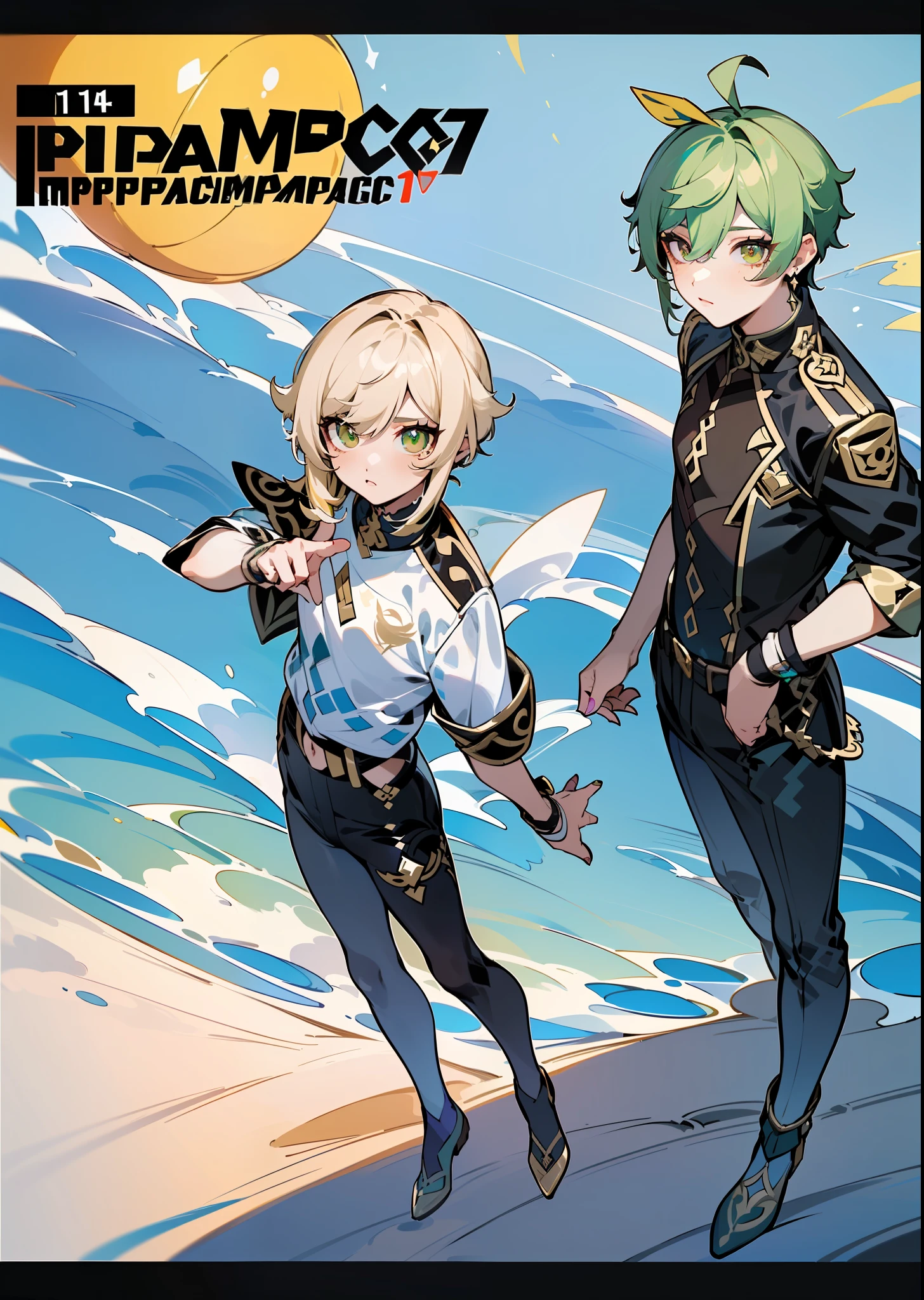 Side ponytail, ((Nahida \ (Genshin Impact\))), multicolored hair, (hair between the eyes)), gray hair, green hair, green eyes, ((flat chest)), (photorealistic: 1.4), (masterpiece: 1.4), (best quality: 1.4), 1 girl, ultra high resolution, (((detailed facial features)), (((full body)), small hands, Kpop idol, egyosar,, ( ulzzang-6500-v1.10.66),((Cruciform pupil)),When you look at the viewer,((Pointed ears)),(Sunlight),(Beach: 1.31)(Wed: 1.41),Standing on one leg,From the side,(((Flat chest)),Plane of symmetry,Between legs