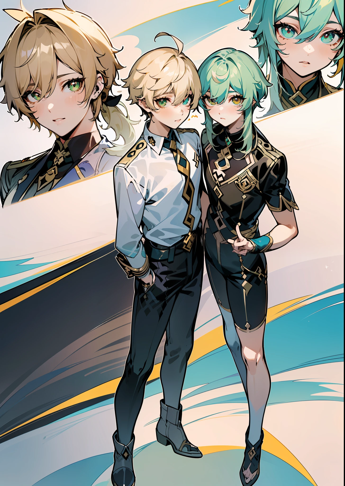 Side ponytail, ((Nahida \ (Genshin Impact\))), multicolored hair, (hair between the eyes)), gray hair, green hair, green eyes, ((flat chest)), (photorealistic: 1.4), (masterpiece: 1.4), (best quality: 1.4), 1 girl, ultra high resolution, (((detailed facial features)), (((full body)), small hands, Kpop idol, egyosar,, ( ulzzang-6500-v1.10.66),((Cruciform pupil)),When you look at the viewer,((Pointed ears)),(Sunlight),(Beach: 1.31)(Wed: 1.41),Standing on one leg,From the side,(((Flat chest)),Plane of symmetry,Between legs