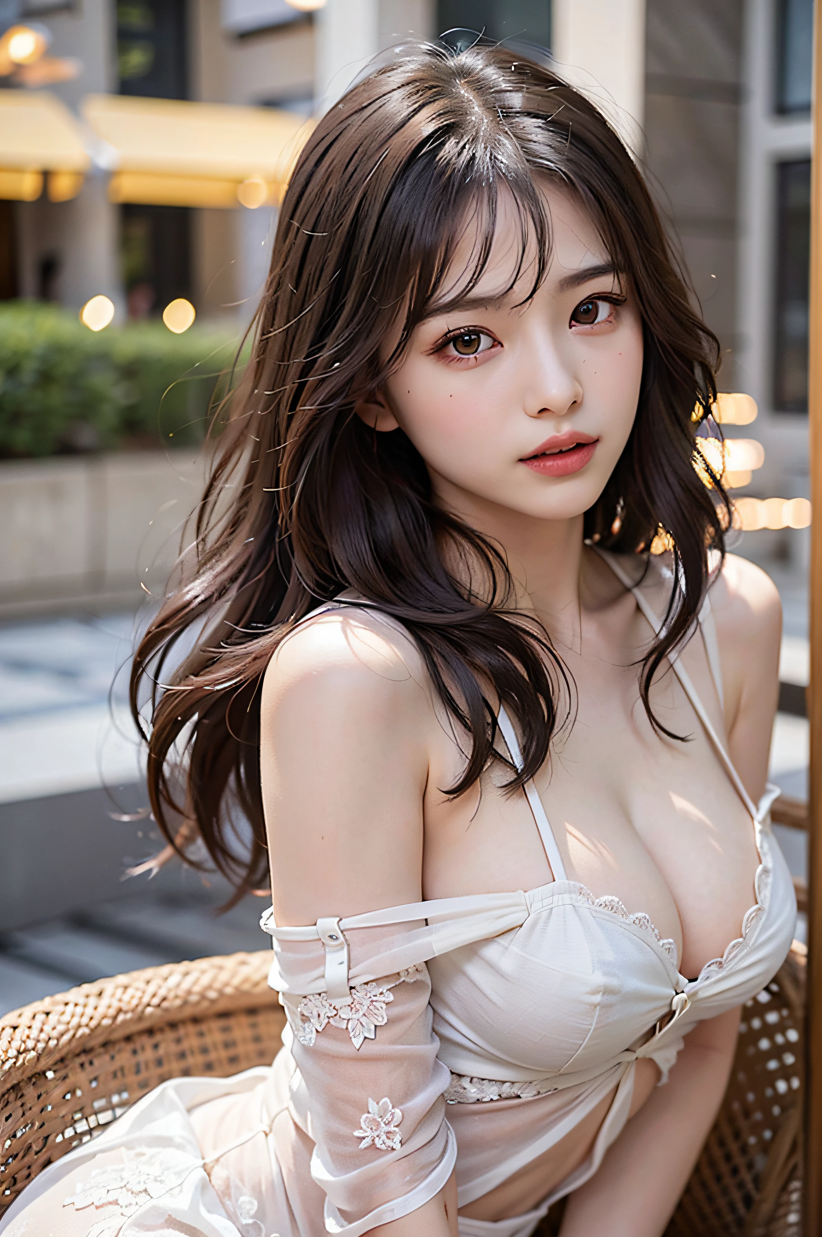 prologue: (8K、超A high resolution、Top image quality、masterpiece:1.1)、(realisitic、Photorealsitic:1.1)、The ultra-detailliert、bloom、bokeh dof、Cinematographic lighting、light glow、1girl in、a japanese girl、beautiful finely detailed eyes、Teeth with beautiful details、A smile、(full body Esbian:1.1)
bass:A MILF(Body)、Colossal tits(Bust)、Shoulder-length hairstyle(The hair)、No bangs(bangss)、heart shape face(faces)、almond shape eyes(The eye)、straight nose(nase)、deep philtrum(philtrum)、Plump lips(s lips)、language(lo fashion)、luxury hotel(deph of field)
choice:A MILF(Body)、Colossal tits(Bust)、Brown shoulder-length hairstyle(The hair)、No bangs(bangss)、heart shape face(faces)、almond shape eyes(The eye)、straight nose(nase)、deep philtrum(philtrum)、Peach plump lips(s lips)、Black Langri(lo fashion)、luxury hotel(deph of field)
pronpt:(8K、超A high resolution、top-quality、masterpiece:1.1)、(realisitic、Photorealsitic:1.1)、ultra-detailliert、Bokeh、电影灯光、light glow、1girl in、japanaese girl、beatiful detailed eyes、beautifuldetails、A smile、A MILF、Colossal tits、Brown shoulder length hairstyle、No bangs、heart shape face、almond shape eyes、straight nose、deep philtrum、Peach plump lips、black langerie、luxury hotel、Raw photo,Generate images taken from a slightly subtracted distance of the subject
Generate images from an angle where the subject can be seen from a short distance from the camera
Generate an image with a background、Attract the subject
Adjust the scale and size of the subject、Expresses the sensation of pulling
Appeal to specific features or facial expressions of the subject、Emphasize tension