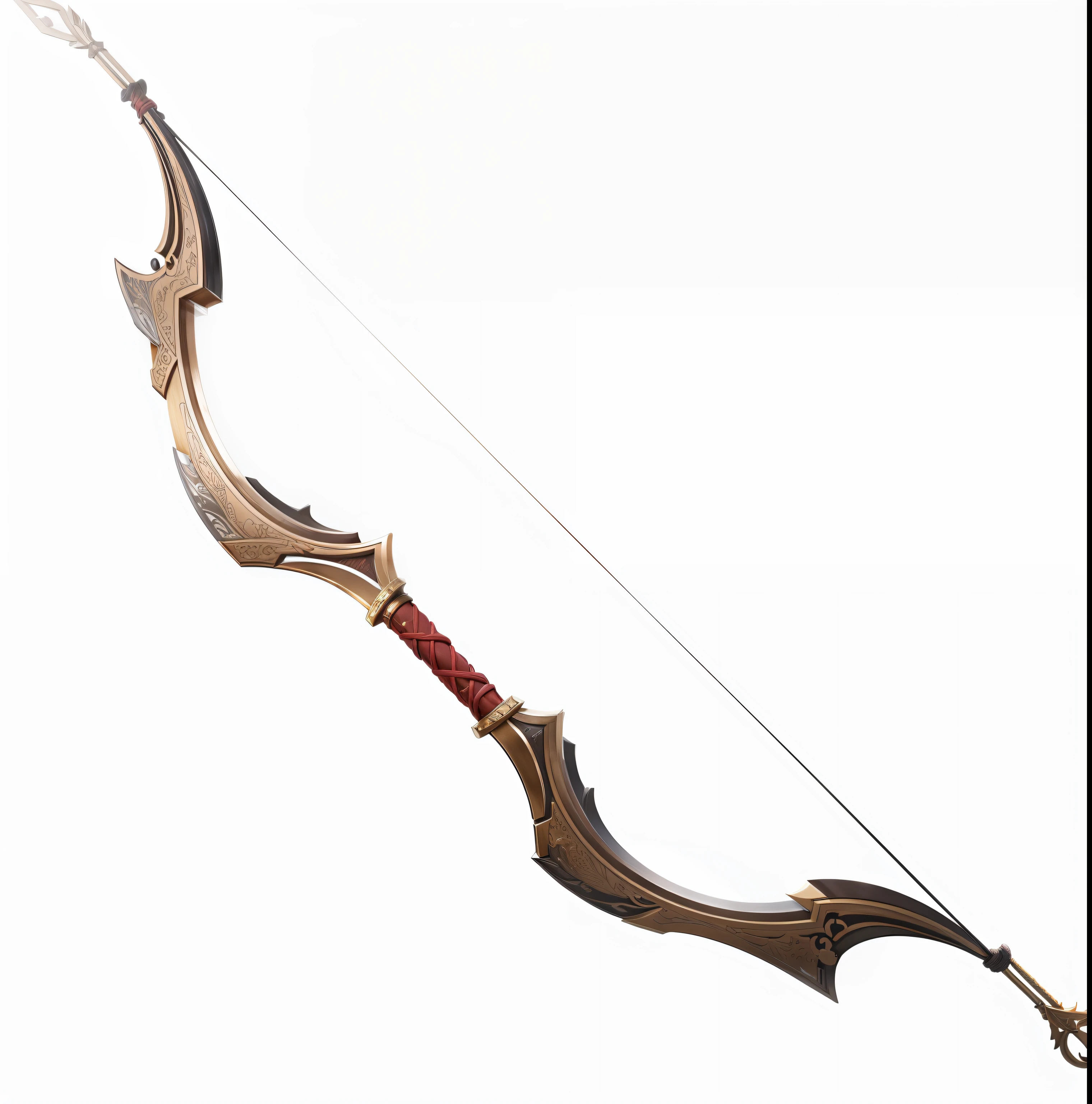 Weapons in the Romance of the Three Kingdoms,bow and arrows,3D,Glossy,tmasterpiece,最好质量,Highest high resolution --auto