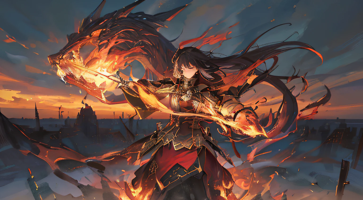 ((best quality)), ((masterpiece)), {flames of creation, origin of all, with crimson fingers you grasp and engulf all that comes in your path, scorching the earth and heavens in firestorm, bright flame dancing in darkness, infernall blaze reducing all to ashes,  more than anything, powerfull, more than anything, ruthless, burning brightly, blazing fiercly, may your raging flames weave a snare, and shackle my enemy in ferocious hellfire, prison of flame}, masterpiece quality, insane detail, absurdres, hyper photorealistic, UHD, UHD, ultra high resolution, (photorealistic:1.4), official art, (8k, RAW photo:1.2), (((scenery))), ((battlefield))