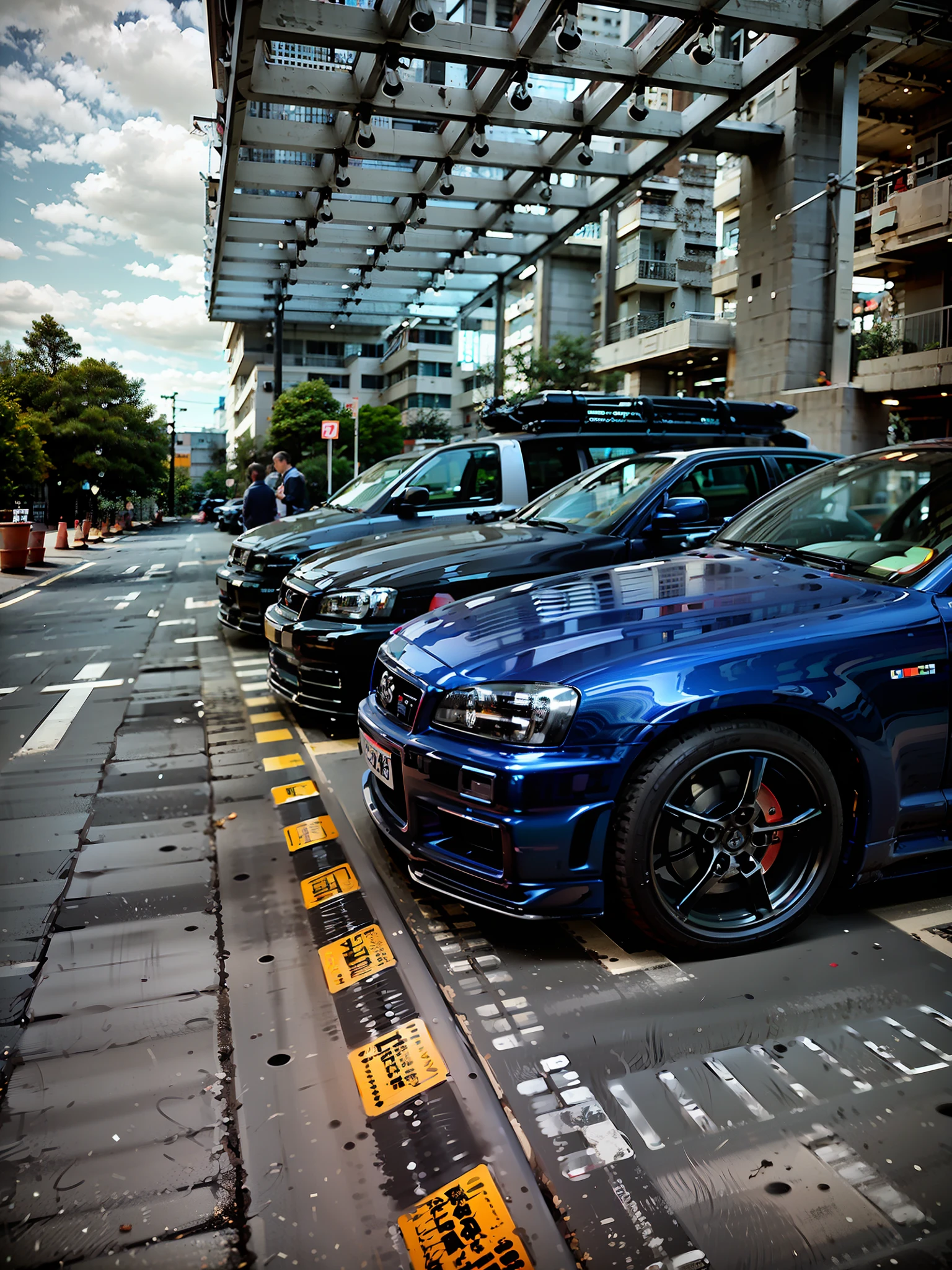 There are rows of cars parked on the side of the road, cars parked, cars parked underneath, high-quality picture, taken with a Sony A7R camera, taken with sony alpha 9, cars parked, mercedez benz, shot on nikon z9, Photo taken with Sony A7R, high-quality photo, mercedes and volkswagen, photography of