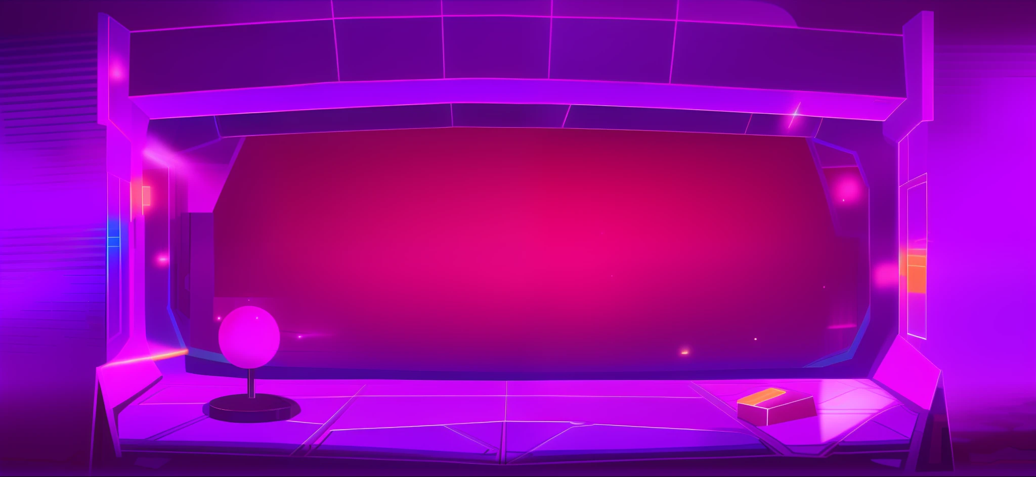 There is a purple and blue TV with a red screen, arena background, arte de fundo, background artwork, Background bar, random background scene, game background, Black purple studio background, Mobile game background, neon jacuzzi, Magenta and blue, Background(Solid), game overlay, Stage background, purplish space in background, Purple and red bleeding, riot background